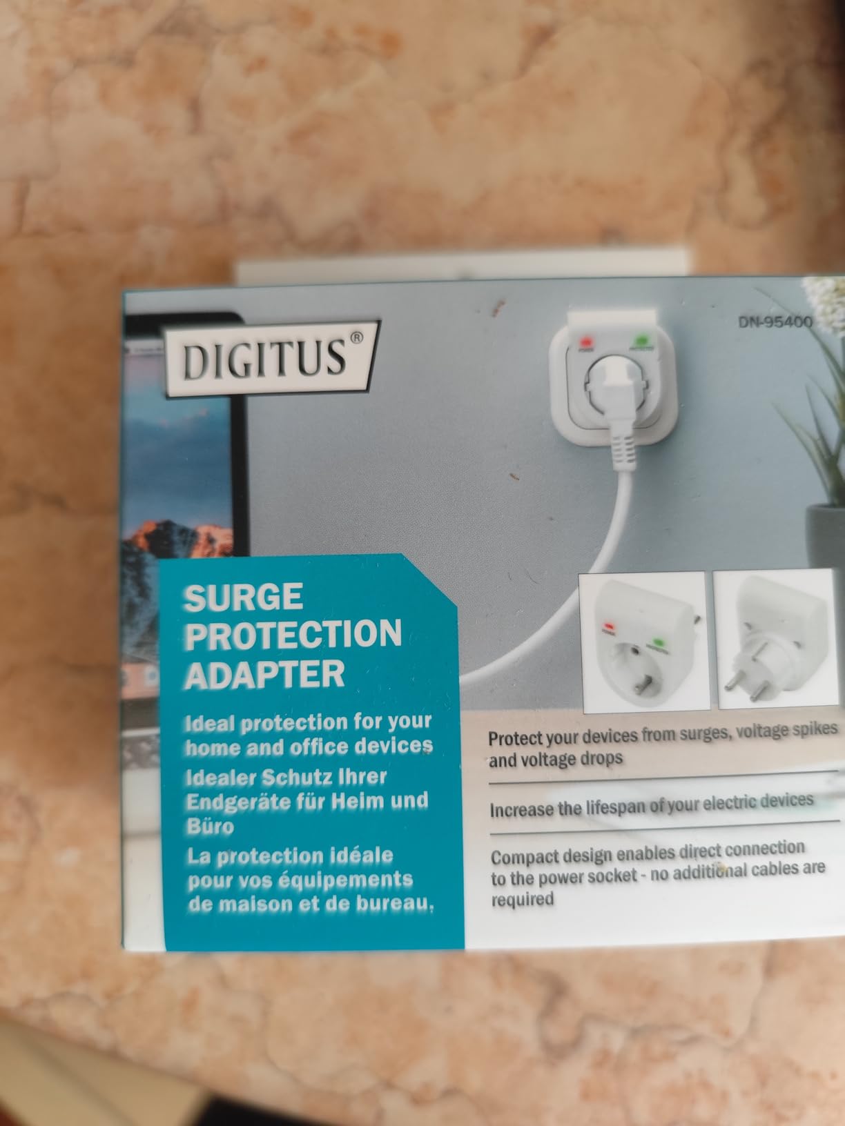 Digitus DN-95400 protection surtension Blanc 1 sortie(s) CA 230 V