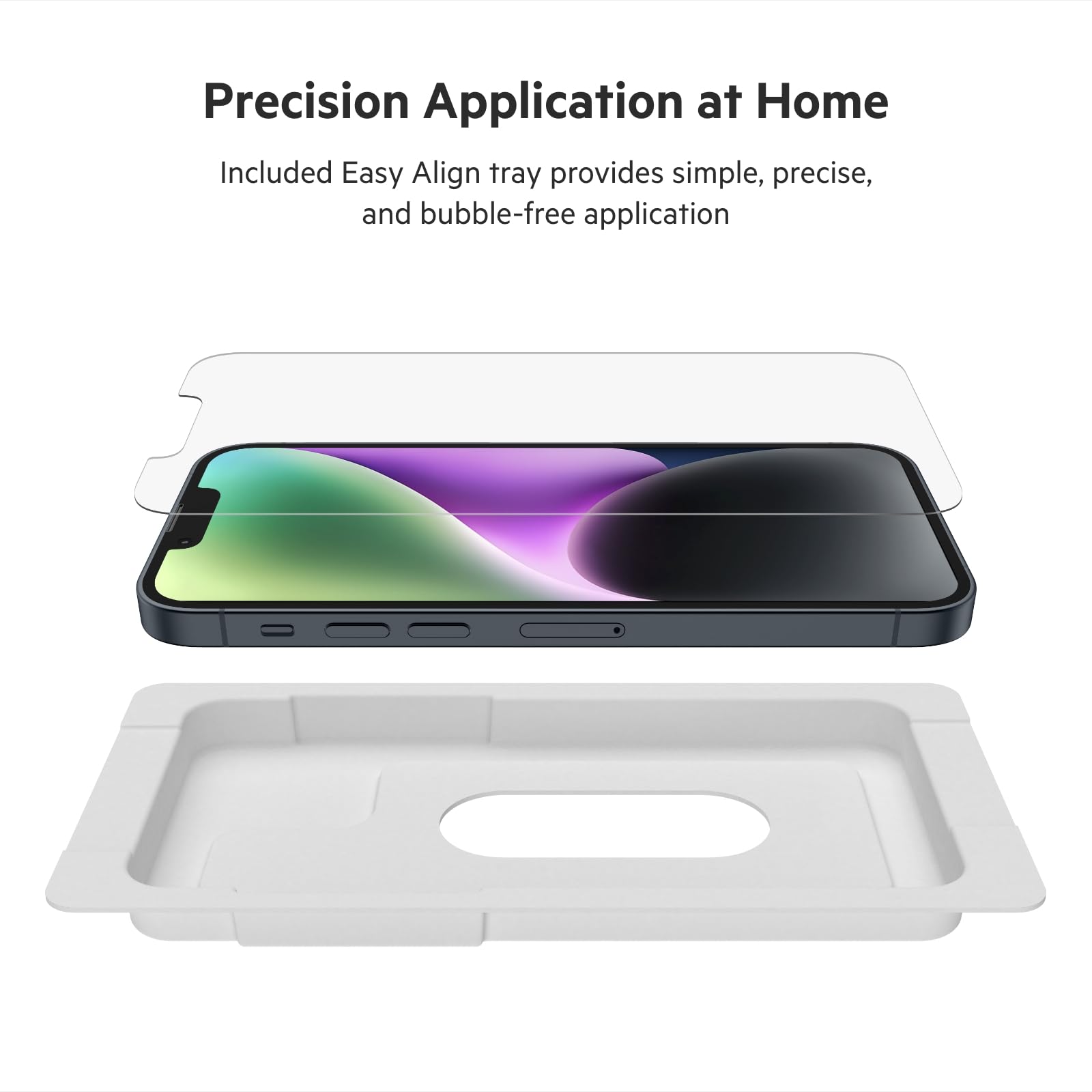 BELKIN ScreenForce Pro TemperedGlass Anti-Microbial Screen Protection for iPhone 14/13/13 Pro