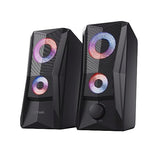 TRUST Enceintes JAVV 2.0 RGB noire