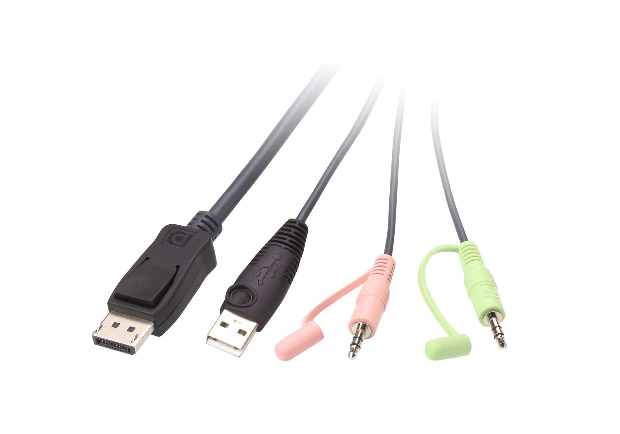 ATEN 2-Port USB DisplayPort Cable KVM Switch