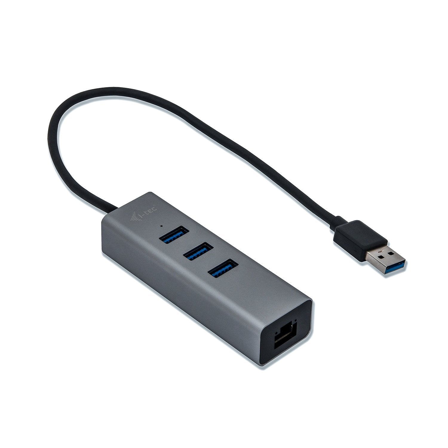 I-TEC USB 3.0 Metal 3-Port HUB with Gigabit Ethernet Adapter 1xUSB 3.0 to RJ-45 3xUSB 3.0 Port LED