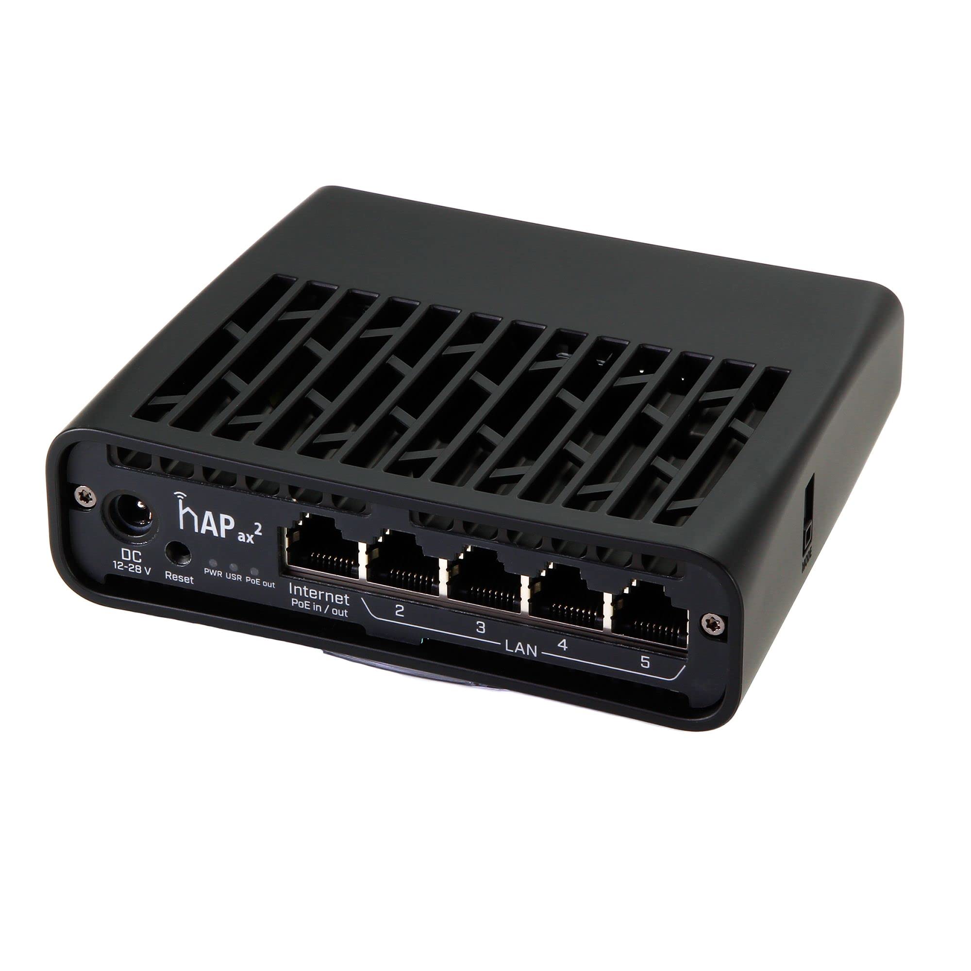 Mikrotik hAP ax2 routeur sans fil Gigabit Ethernet Bi-bande (2,4 GHz / 5 GHz) Noir