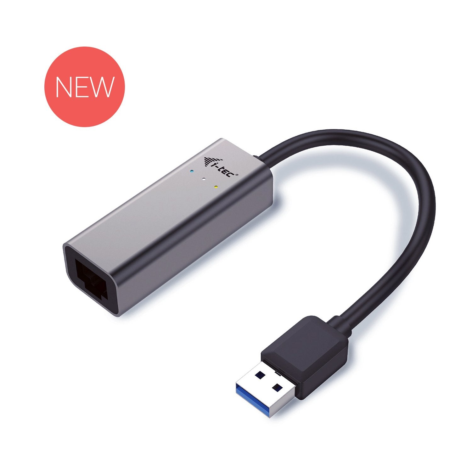 I-TEC USB 3.0 Metal Gigabit Ethernet Adapter 1xUSB 3.0 to RJ-45 LED for Notebook Tablet PC Windows Mac Linux Android