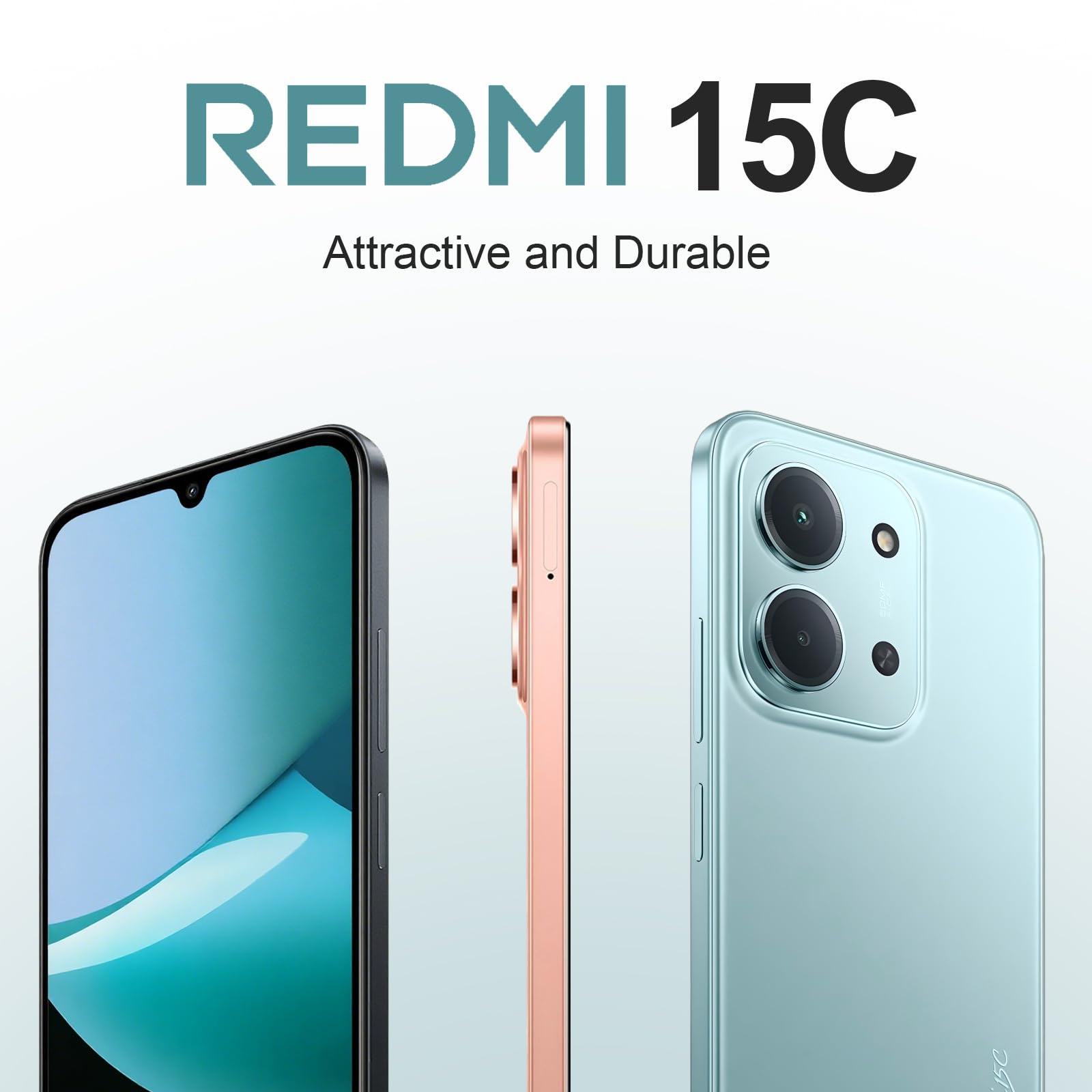 Xiaomi Redmi 15C 4G (6.9''- NFC - 128 Go, 4 Go RAM) Vert