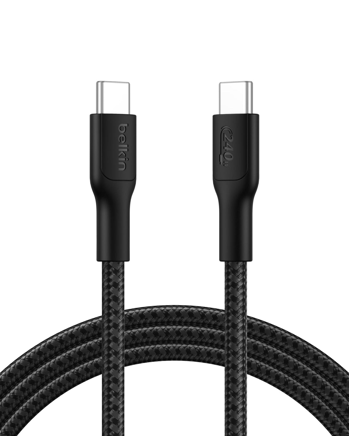 BELKIN USB-C TO USB-C 240W 2.0 BRAIDED PCR 2M BLACK