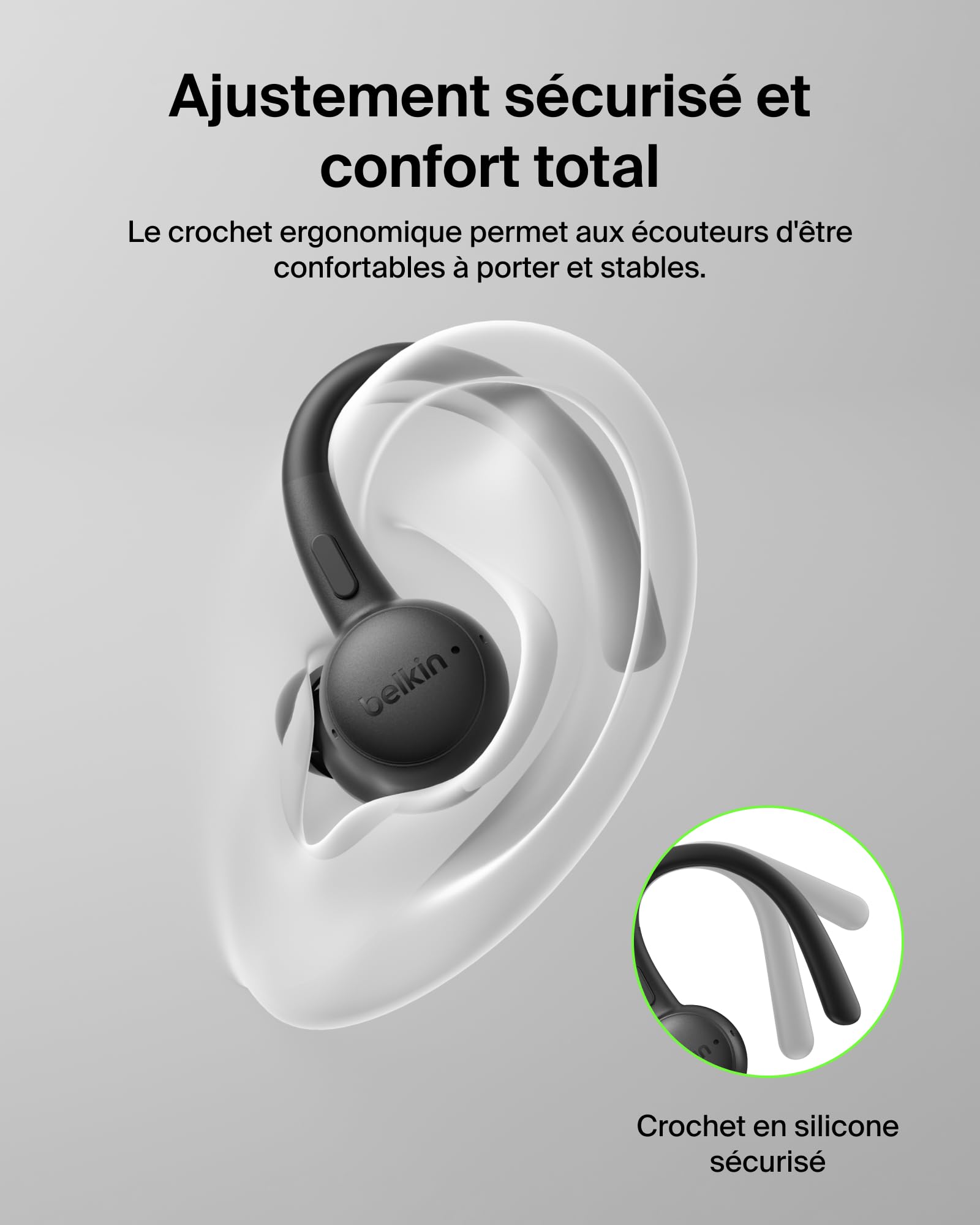 BELKIN SoundForm Activefit Sports Earbuds Black