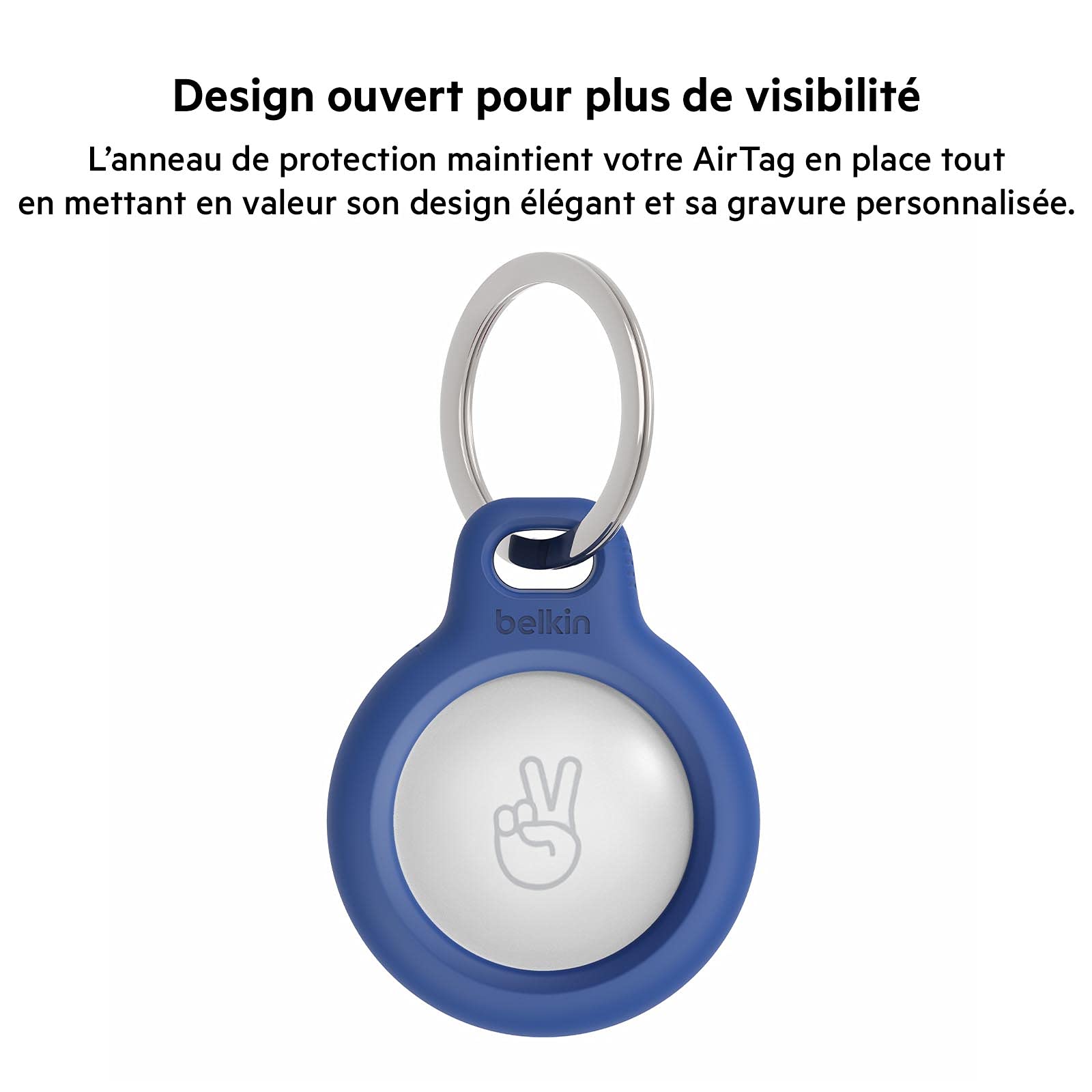 Belkin Secure holder Keyring 2pc Blue