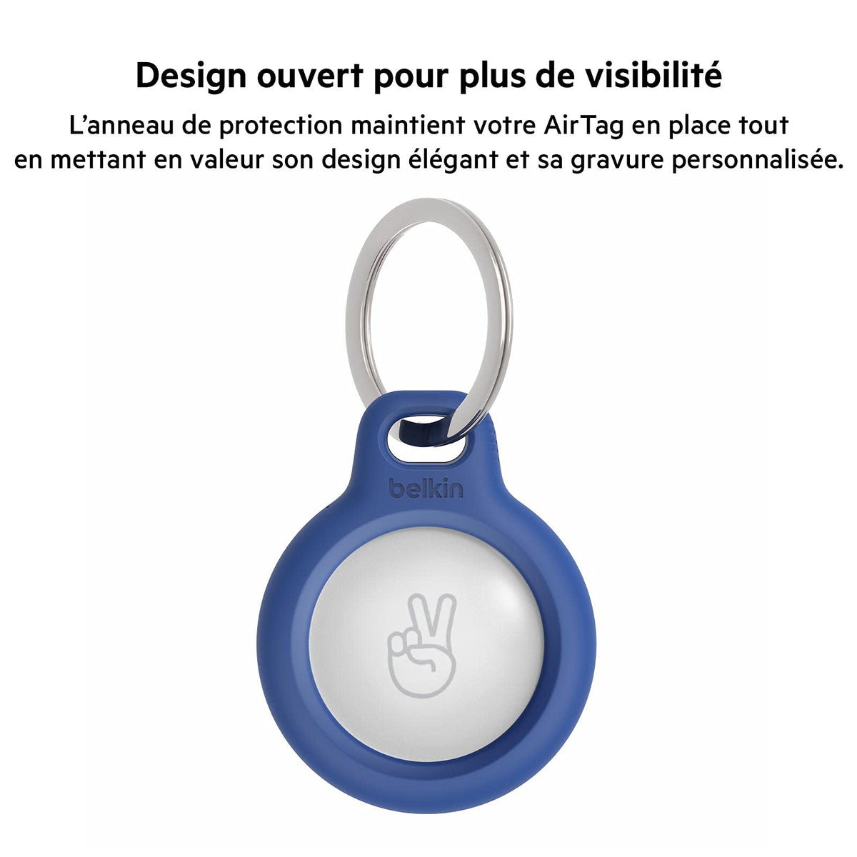 Belkin Secure holder Keyring 2pc Blue