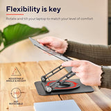 TRUST Support métallique ZEFF pliable et orientable pour ordinateur portable