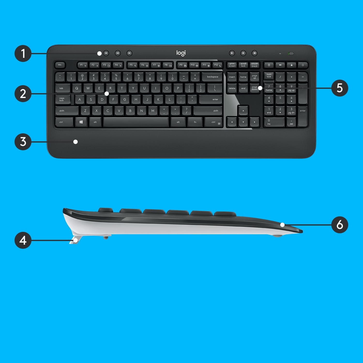 Logitech 920-008685 clavier Souris incluse Universel RF sans fil QWERTY US International Noir