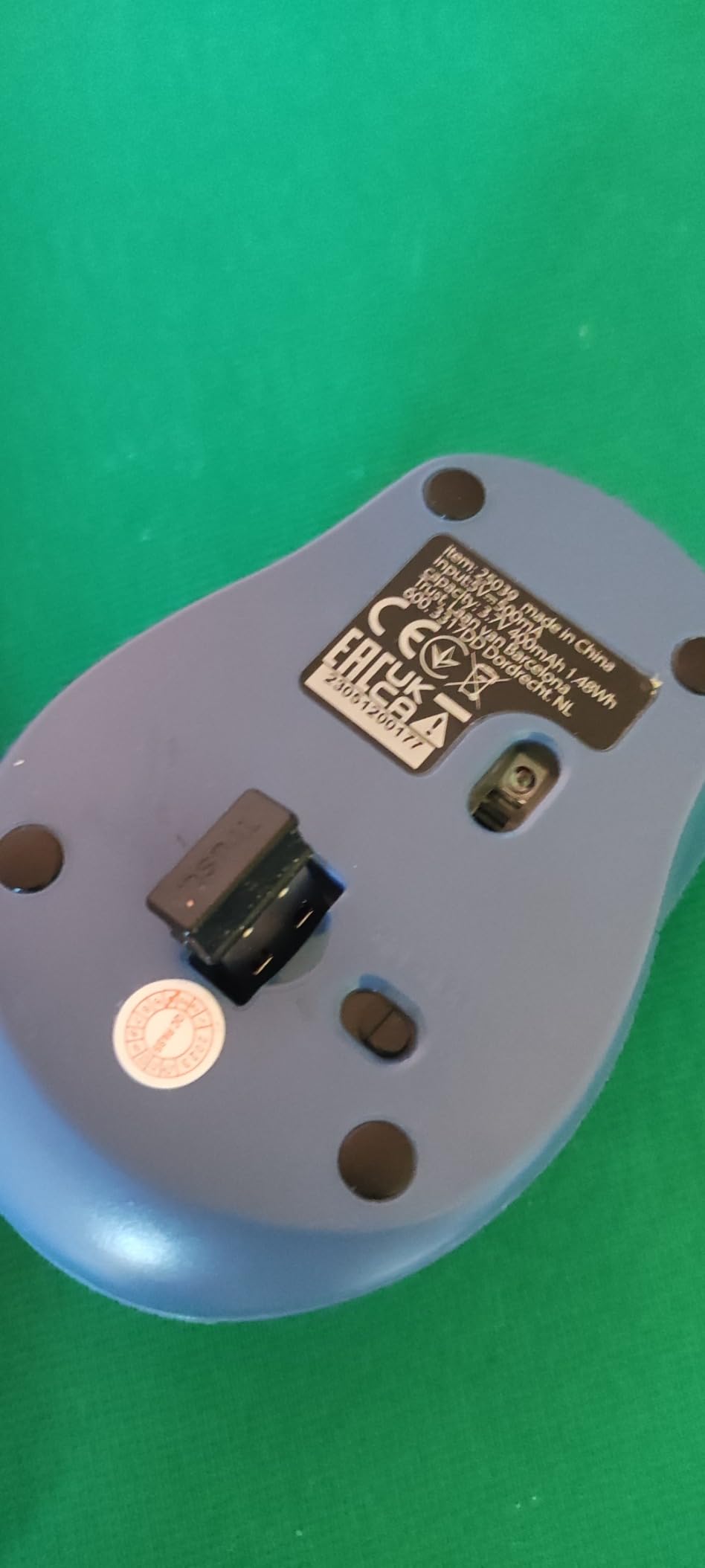 TRUST Souris sans fil ZAYA rechargeable - Bleue