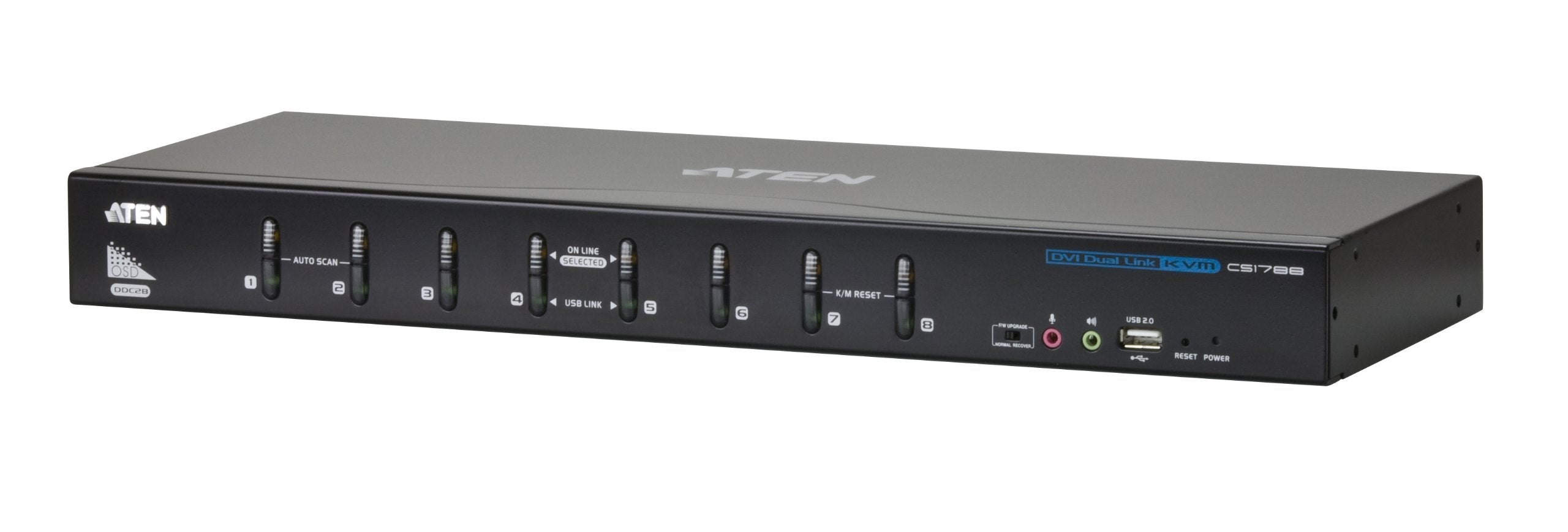 ATEN CS1788-AT-G commutateur écran, clavier et souris Noir