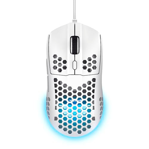 TRUST Souris gaming sans fil HELOX ultra légére - Blanche