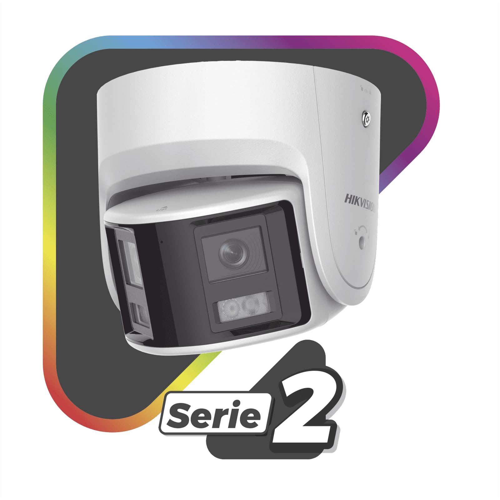 Hikvision DS-2CD2347G2P-LSU/SL(2.8mm)(C) 4 MP Panoramic ColorVu Fixed Turret Network Camera