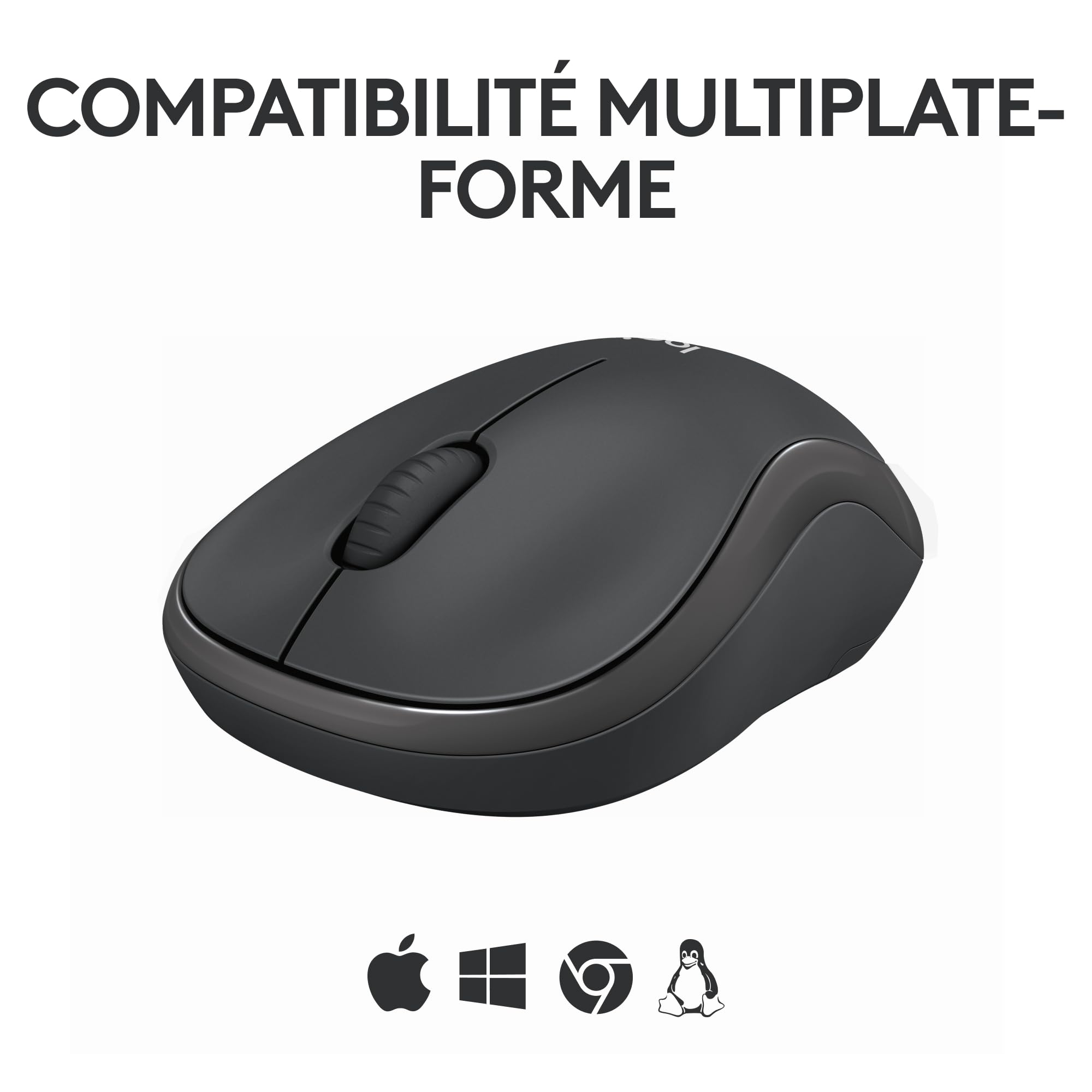 LOGITECH M240 Silent Mouse right and left-handed optical 3 buttons wireless Bluetooth graphite