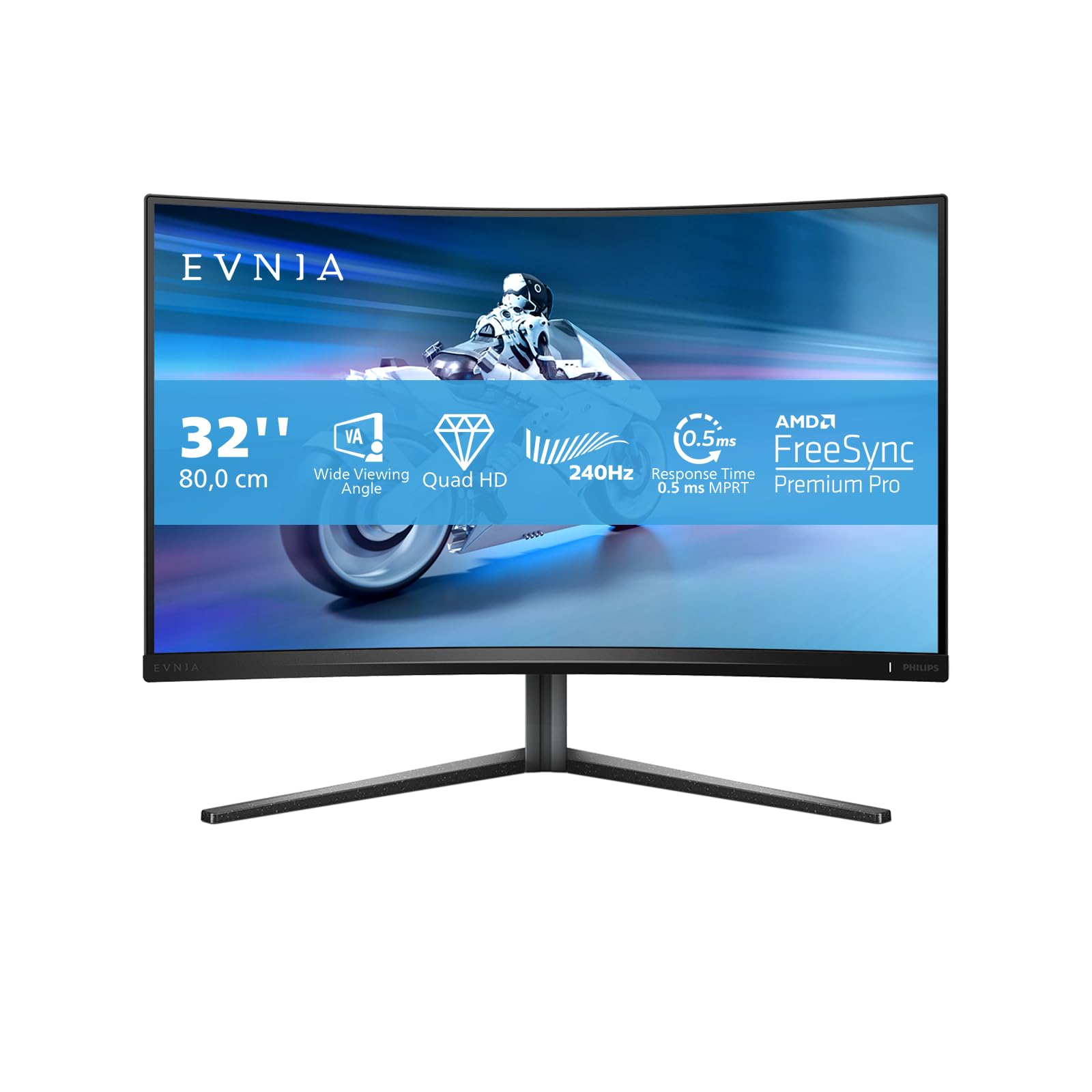 PHILIPS 32M2C5500W/00 31.5p VA 2560x1440 16:9 2xHDMI DP USB Gray