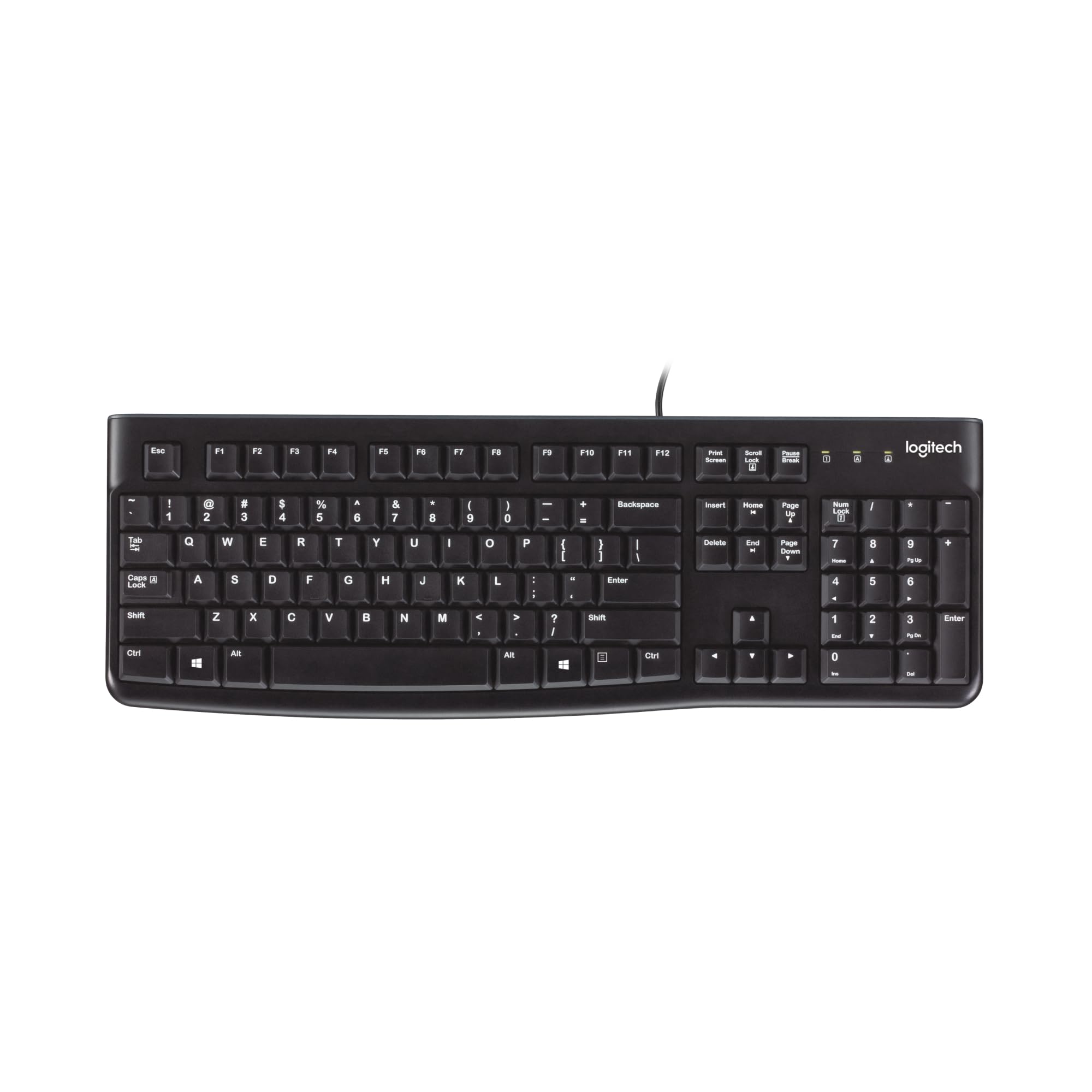 LOGITECH K120 Corded Keyboard black USB (FRA)