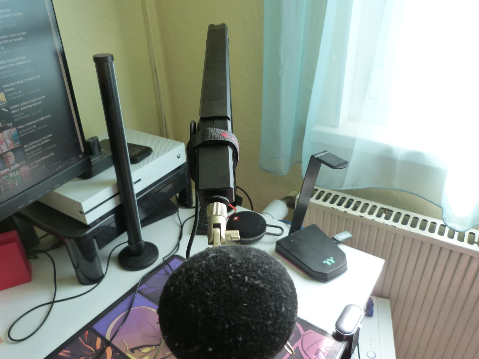 CHERRY Bras de microphone MA 6.0 UNI USB avec hub intégré