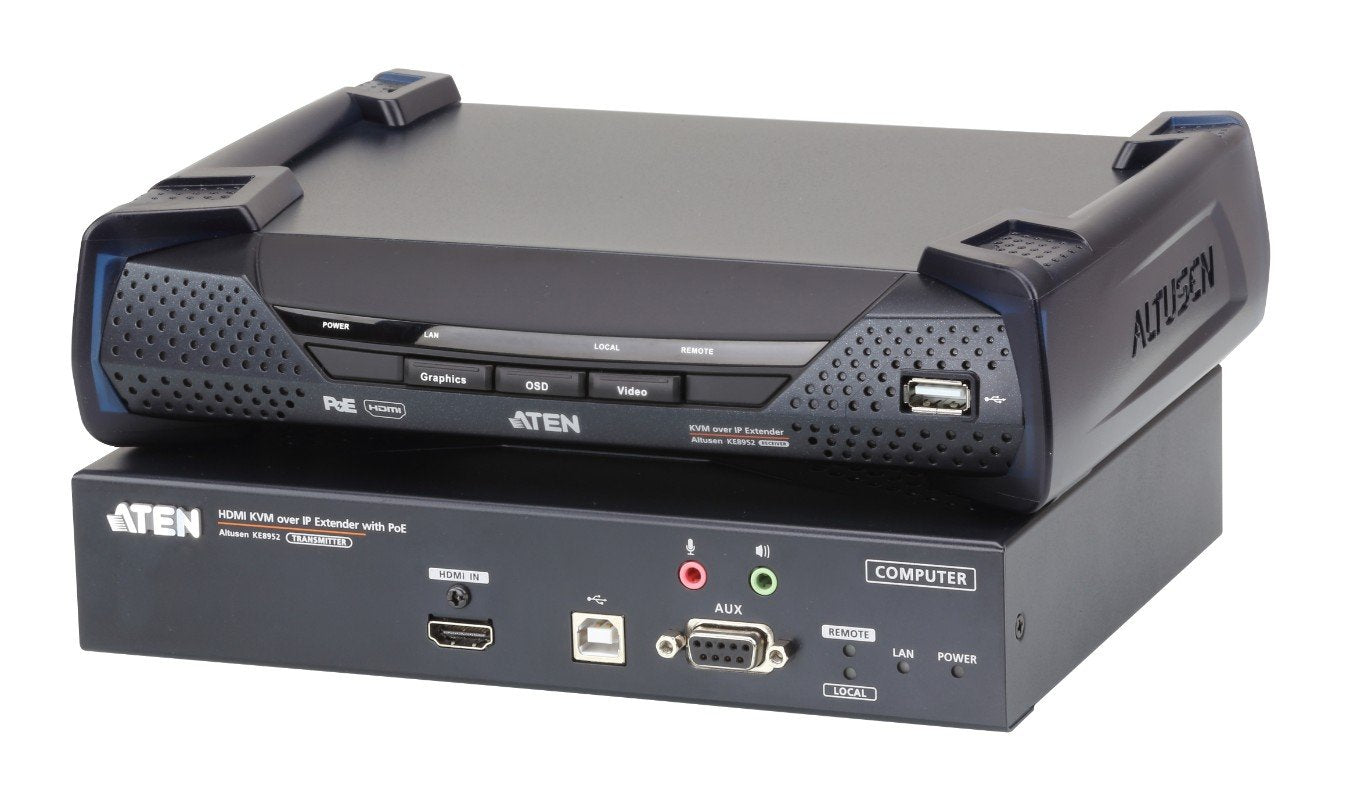ATEN PREMIUM KE8952T Emetteur prolongateur KVM HDMI 4K/USB IP PoE