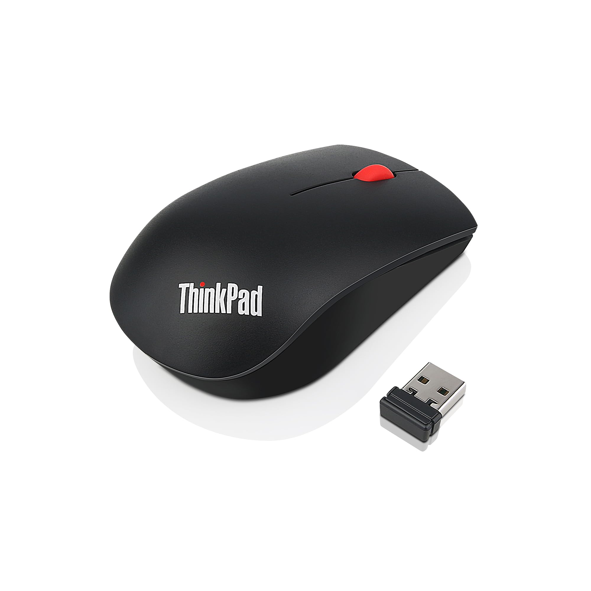 Lenovo ThinkPad Essential Wireless Mouse - Souris - laser - 3 boutons - sans fil - 2.4 GHz - récepteur sans fil USB - ThinkRed