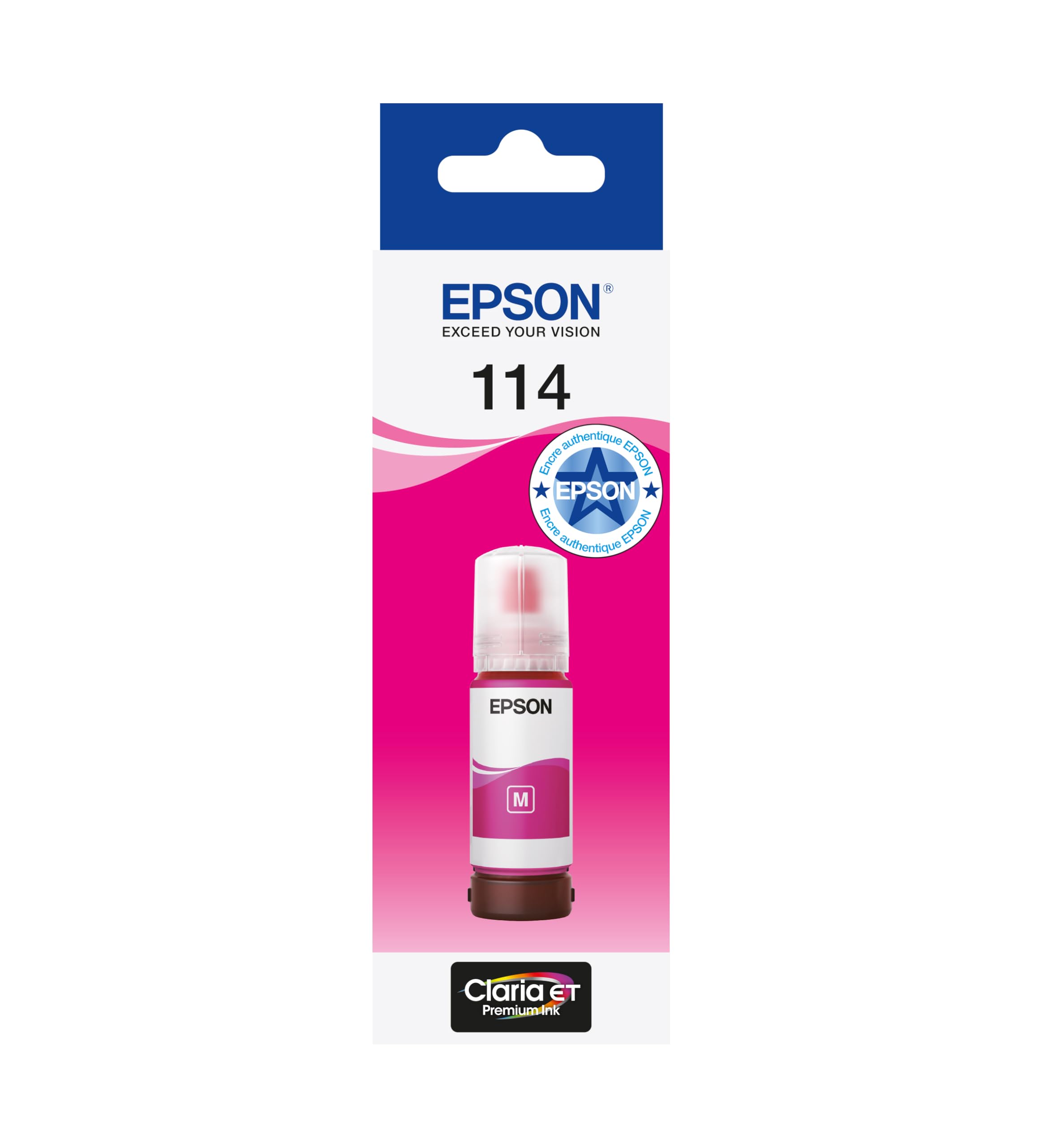 EPSON 1LB 114 EcoTank Magenta ink bottle