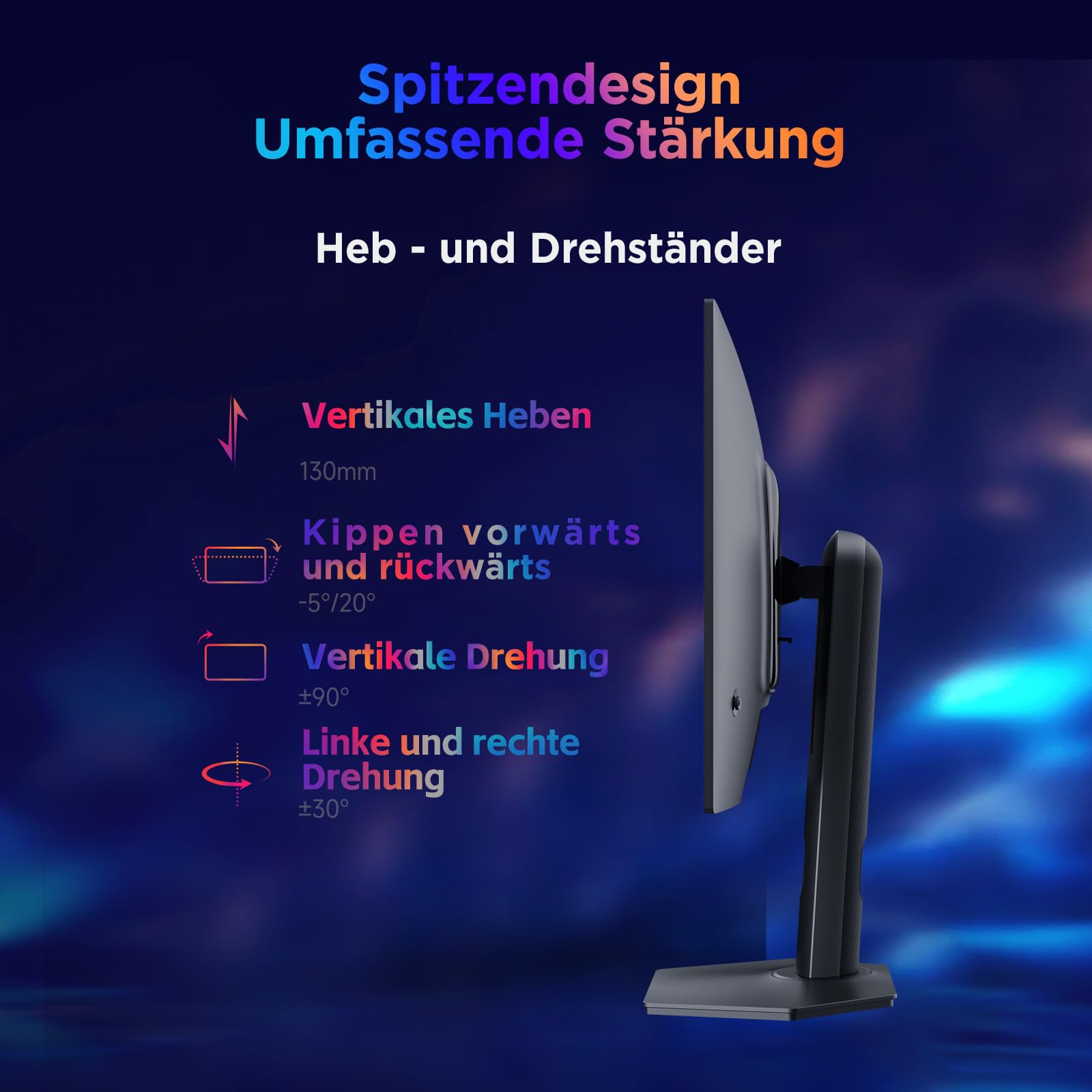 Ecran 27 HKC GS27QHS gaming 2560x1440 OLED 16:9 500Hz 1500000:1 0.03ms 250cd/m