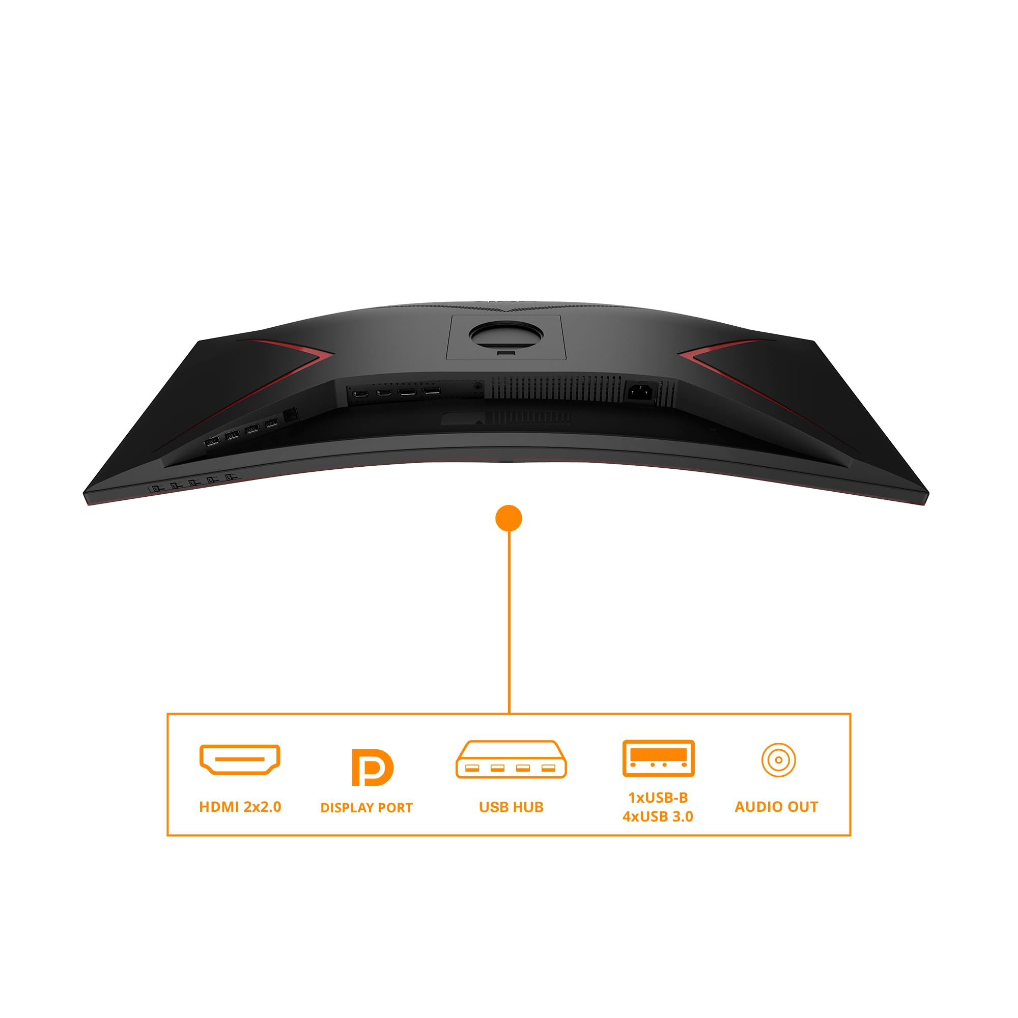 AOC CU34G2XP/BK 34p 3440x1440 VA 180hz High adjustable Stand HDR400 Freesync Premium USB HUB 4x3.0 2xDP 2xHDMI