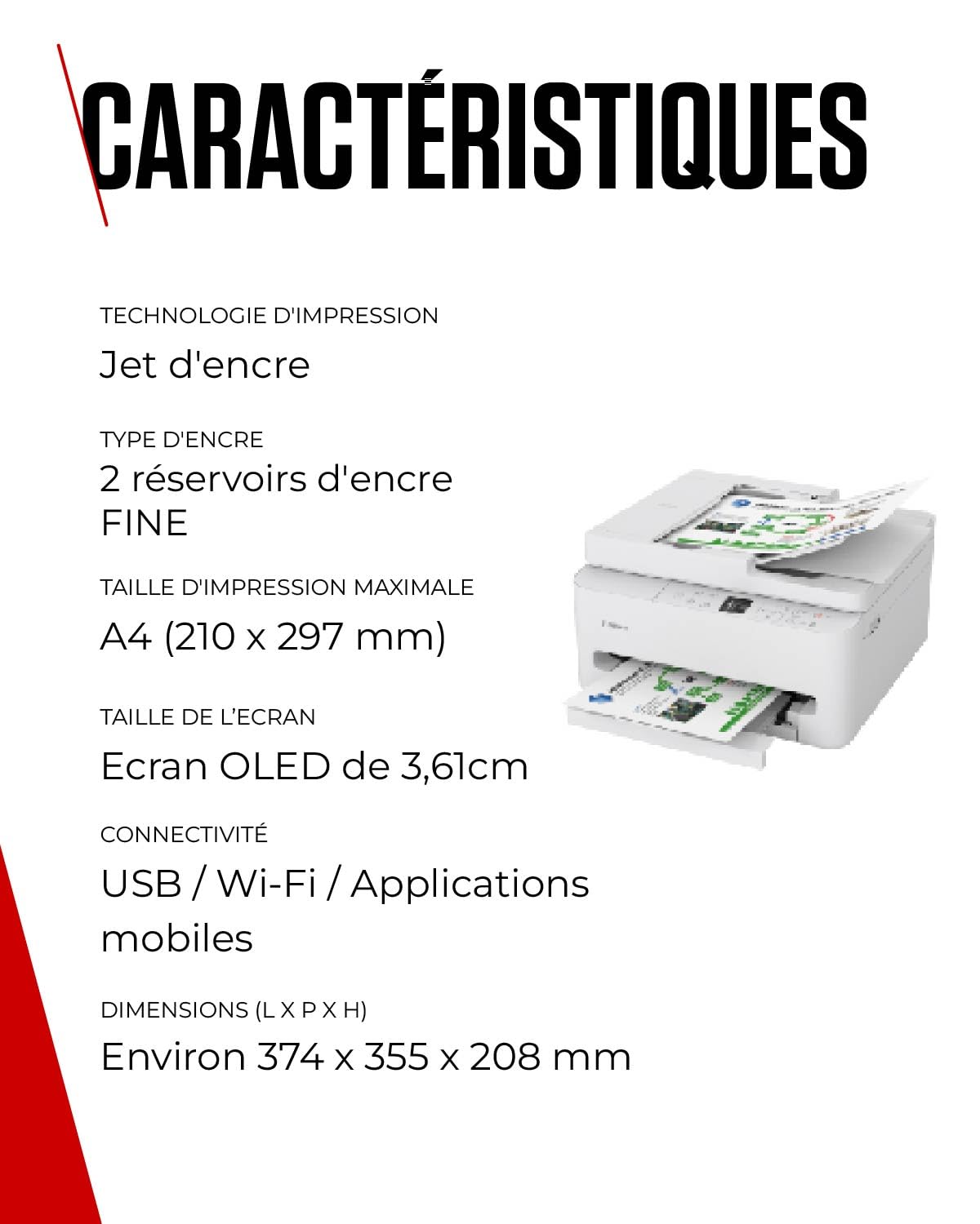 CANON PIXMA TS7550i A4 3in1 MFP Printer Duplex 14ppm ADF