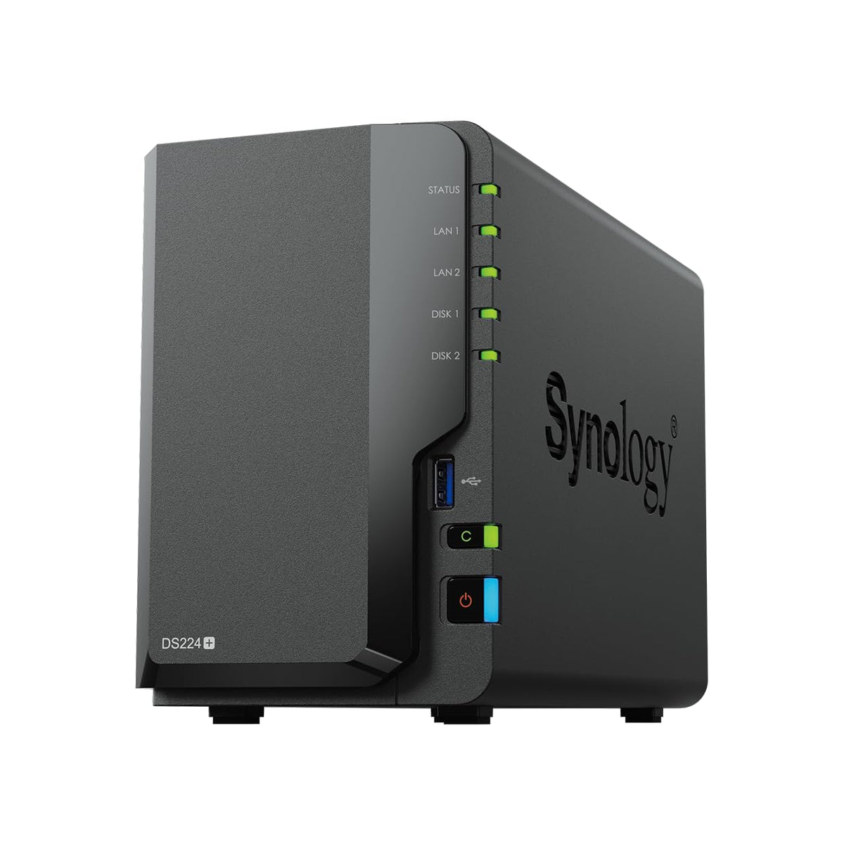 Synology DiskStation DS224+ serveur de stockage NAS Bureau Ethernet/LAN Noir J4125