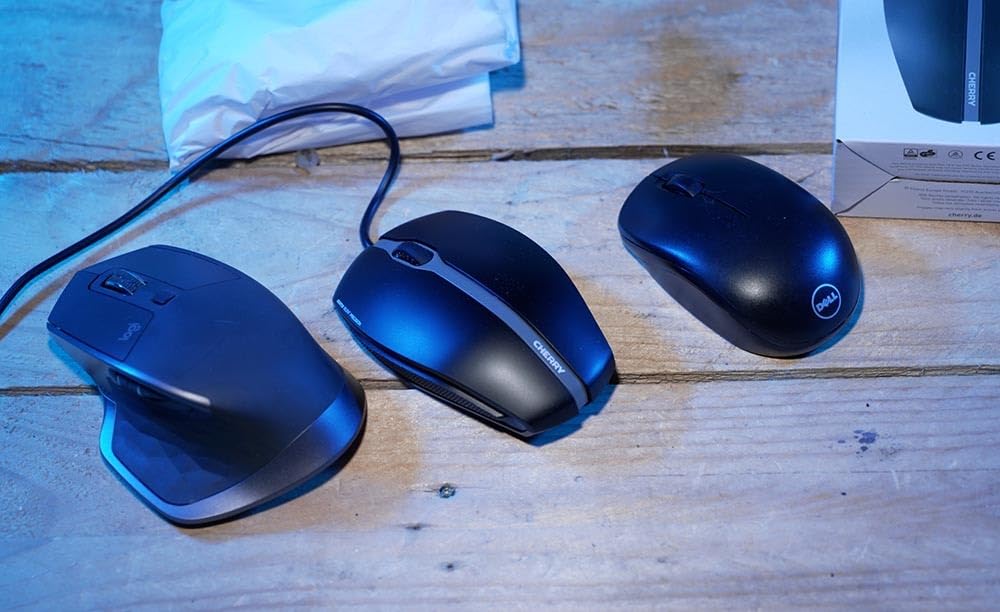 CHERRY Souris Gentix USB blanc, gris