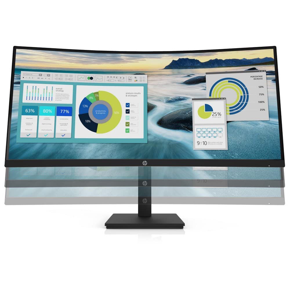 HP Écran incurvé P34hc G4 WQHD 34p WQHD 3440x1440 HDMI USB-C USB port USB hub DisplayPort 3/3/0