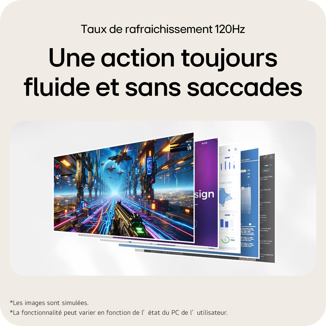 LG 24U411A-B.AEUQ Ecran LED 24p Full HD 1920x1080 16:9 IPS 120Hz 5ms HDMI noir inclinable