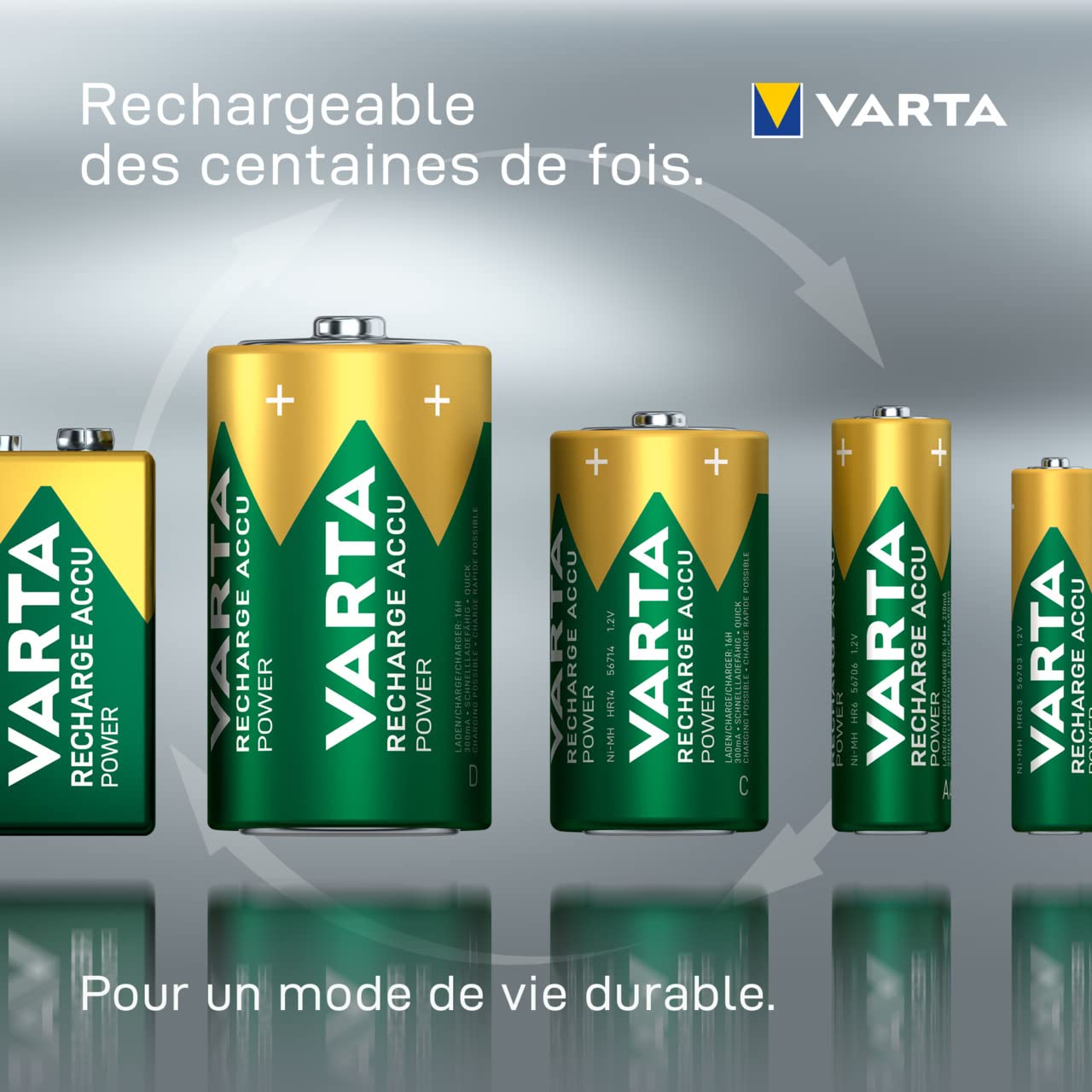 VARTA Batteries 56720101402 HR20 / D blister de 2