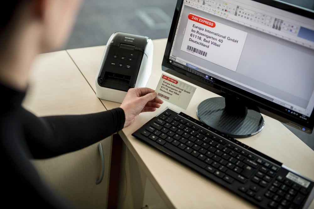 BROTHER QL-810W Professional Label Printer with Wi-Fi w/o USB HOST