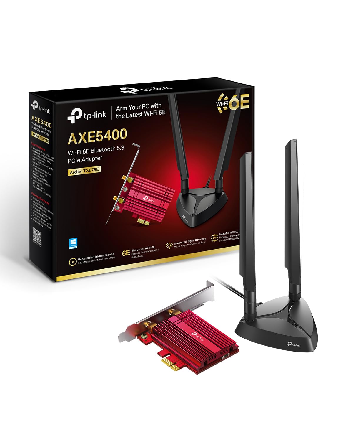 AXE5400 Tri-Band Wi-Fi 6E Bluetooth PCI