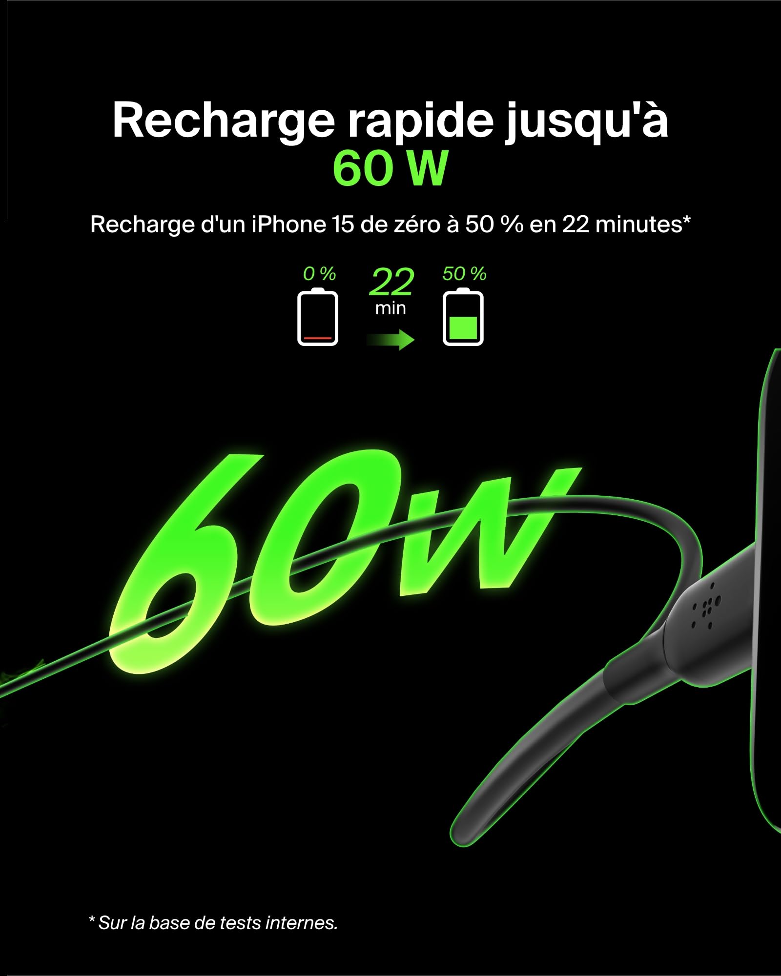BELKIN BOOST CHARGE USB-C to USB-C 2.0 Cable PVC 2M Black
