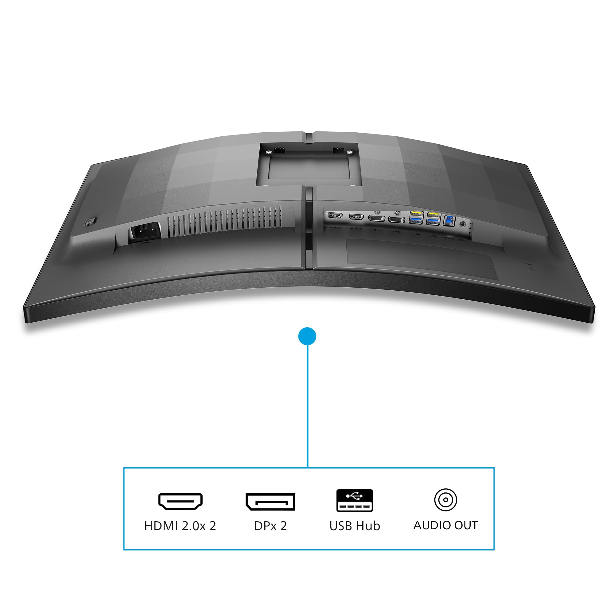 PHILIPS 32M2C5500W/00 31.5p VA 2560x1440 16:9 2xHDMI DP USB Gray