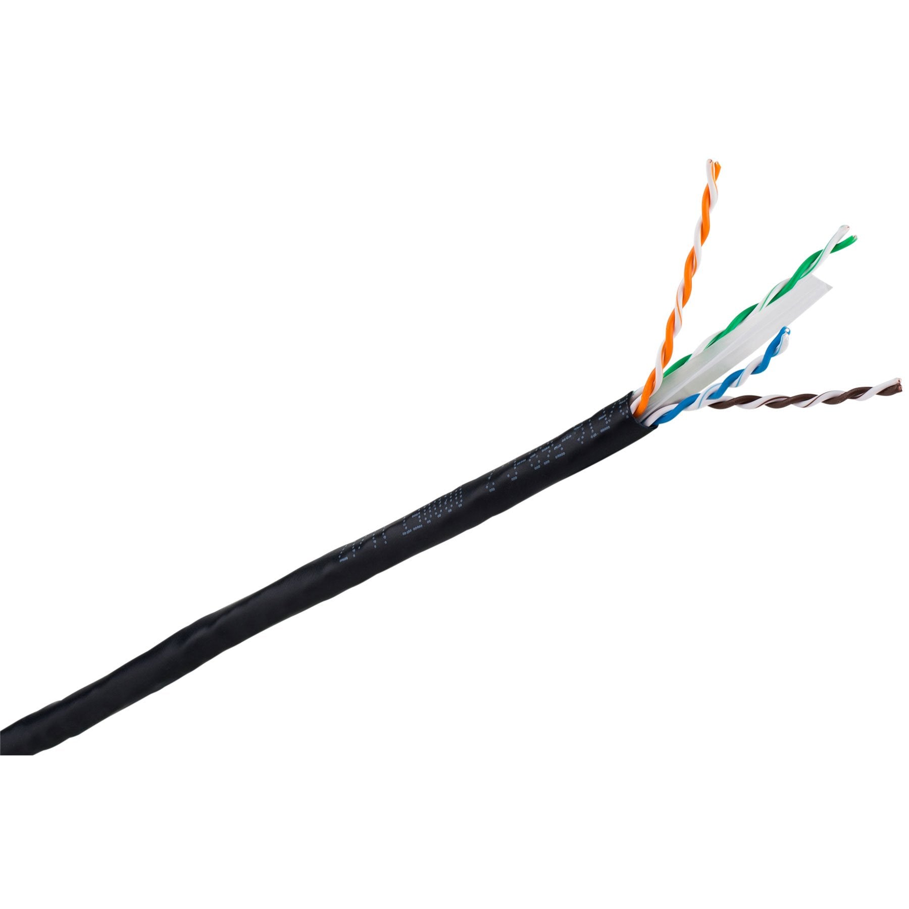 Cordon RJ45 étanche catégorie 6 F/UTP noir - 1 m