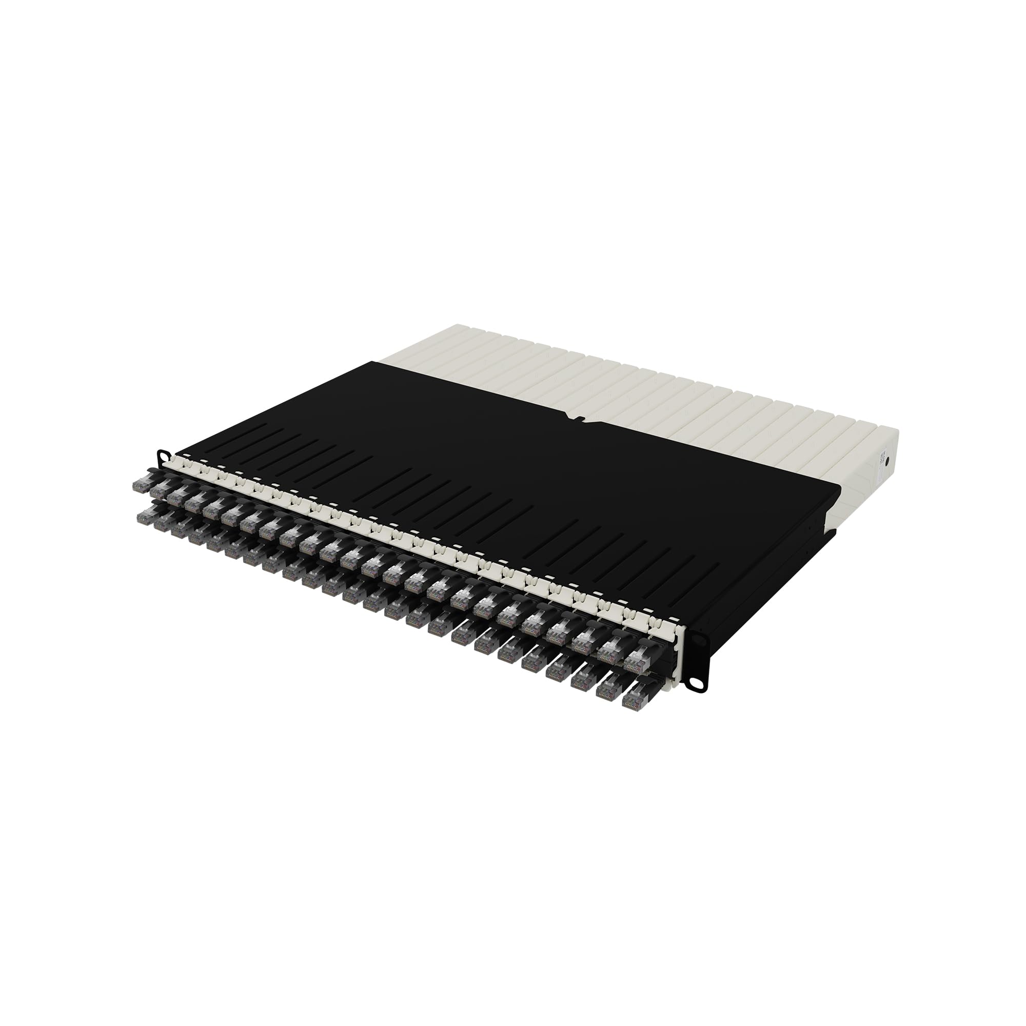 PATCHBOX ONE 24x CAT6A STP NOIR 0,8 m 8U