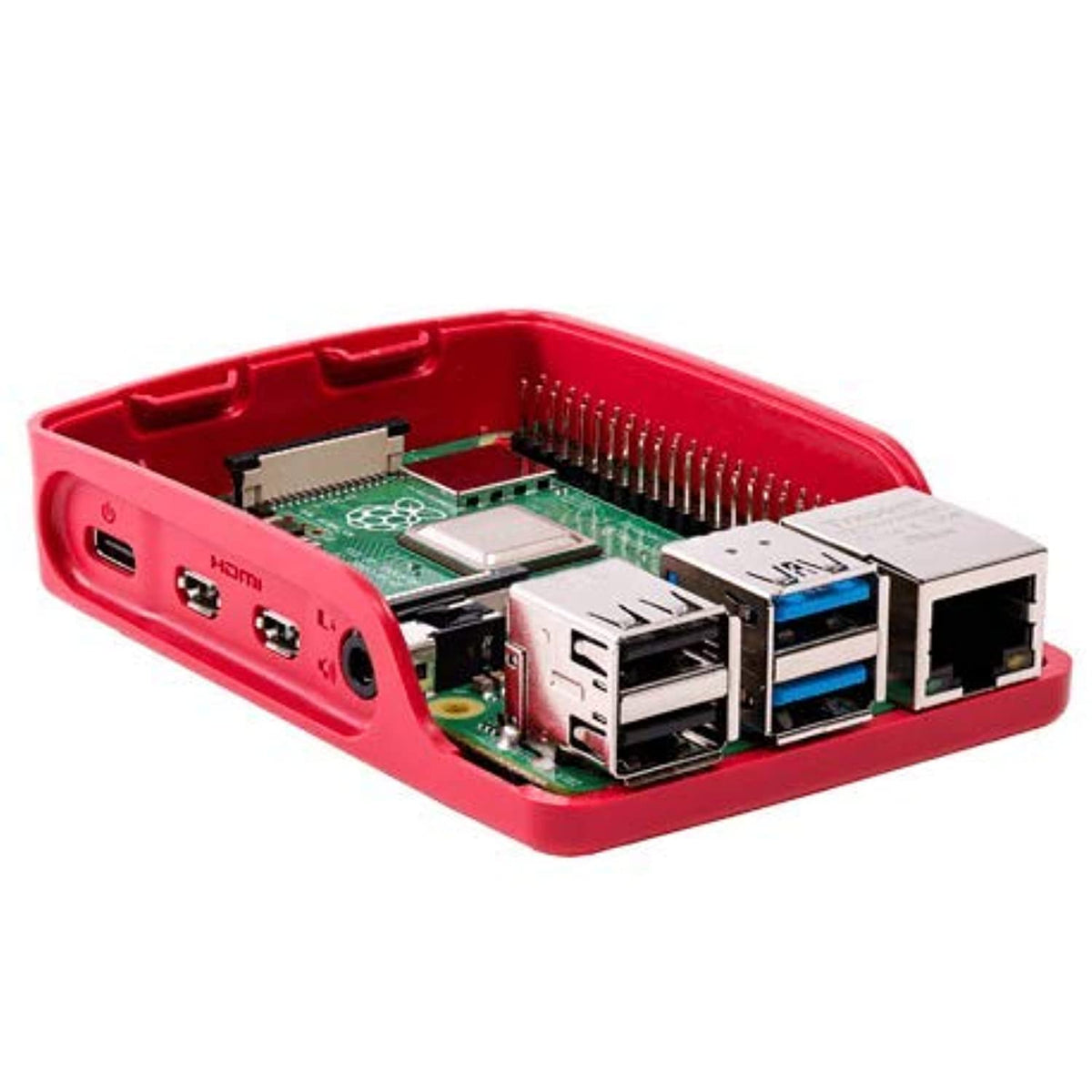 Boîtier Officiel pour Raspberry Pi 4 Rouge/blanc