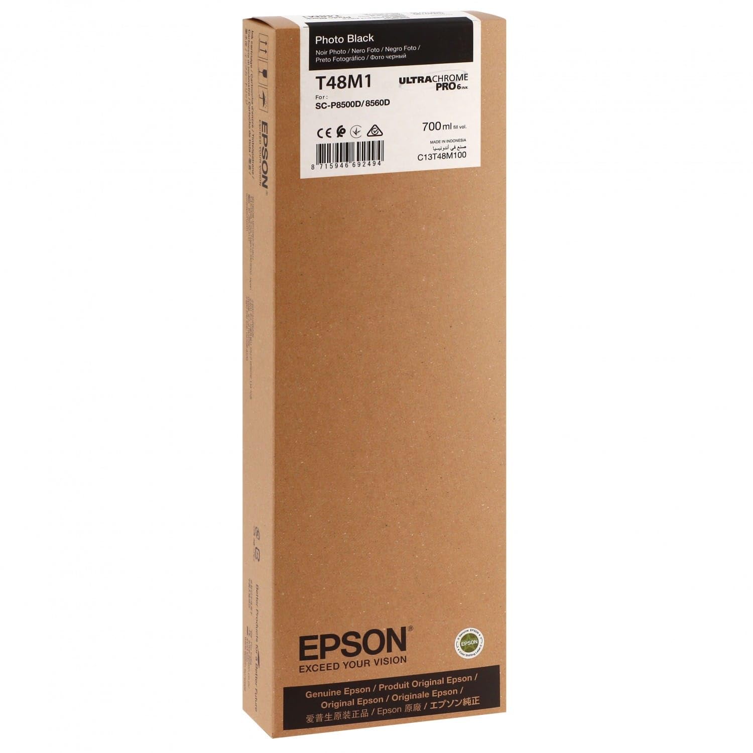 EPSON 5LB UltraChrome Pro 6 Photo Black T48M1 700ml SC-P8500