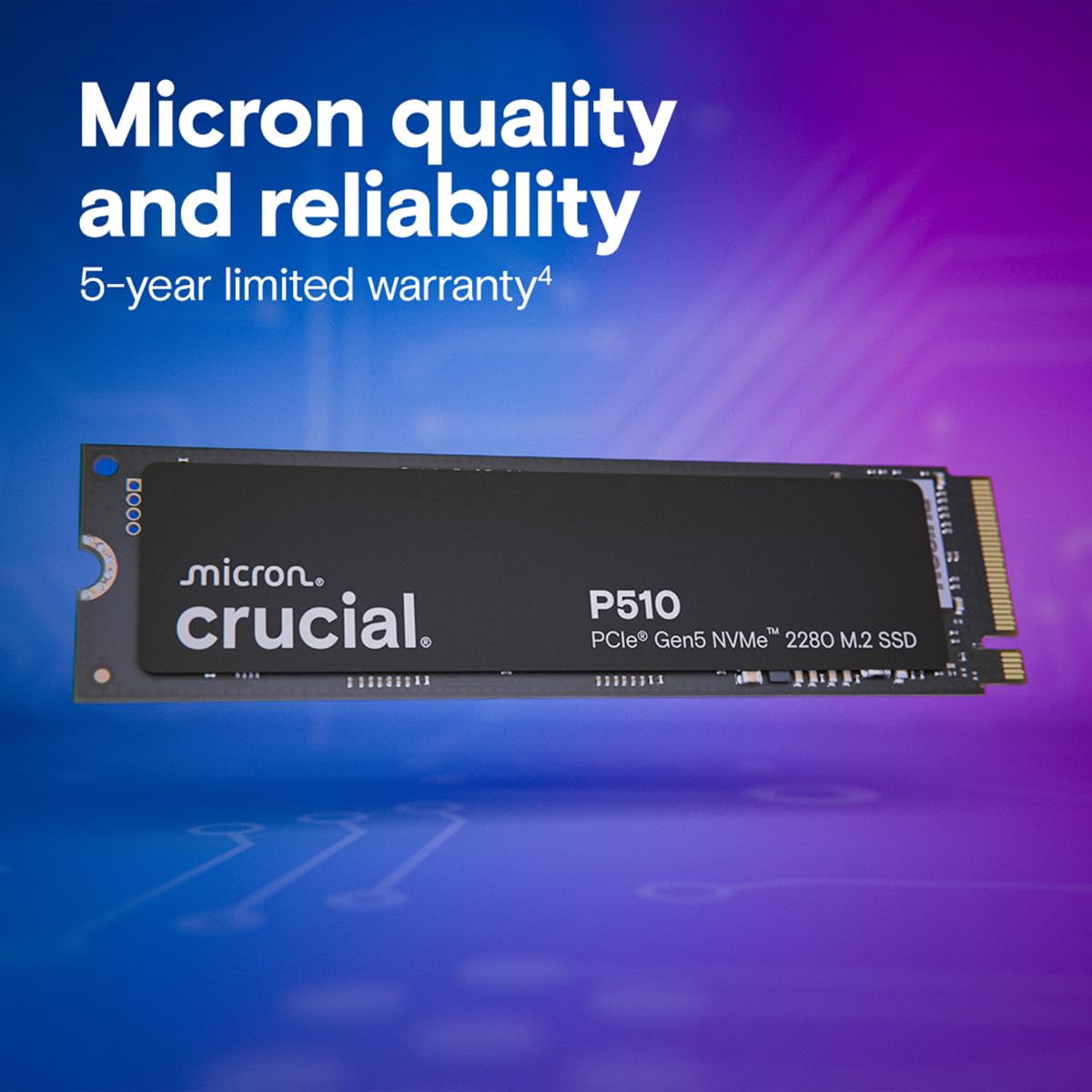 Crucial P510 2 To M.2 PCI Express 5.0 NVMe TLC