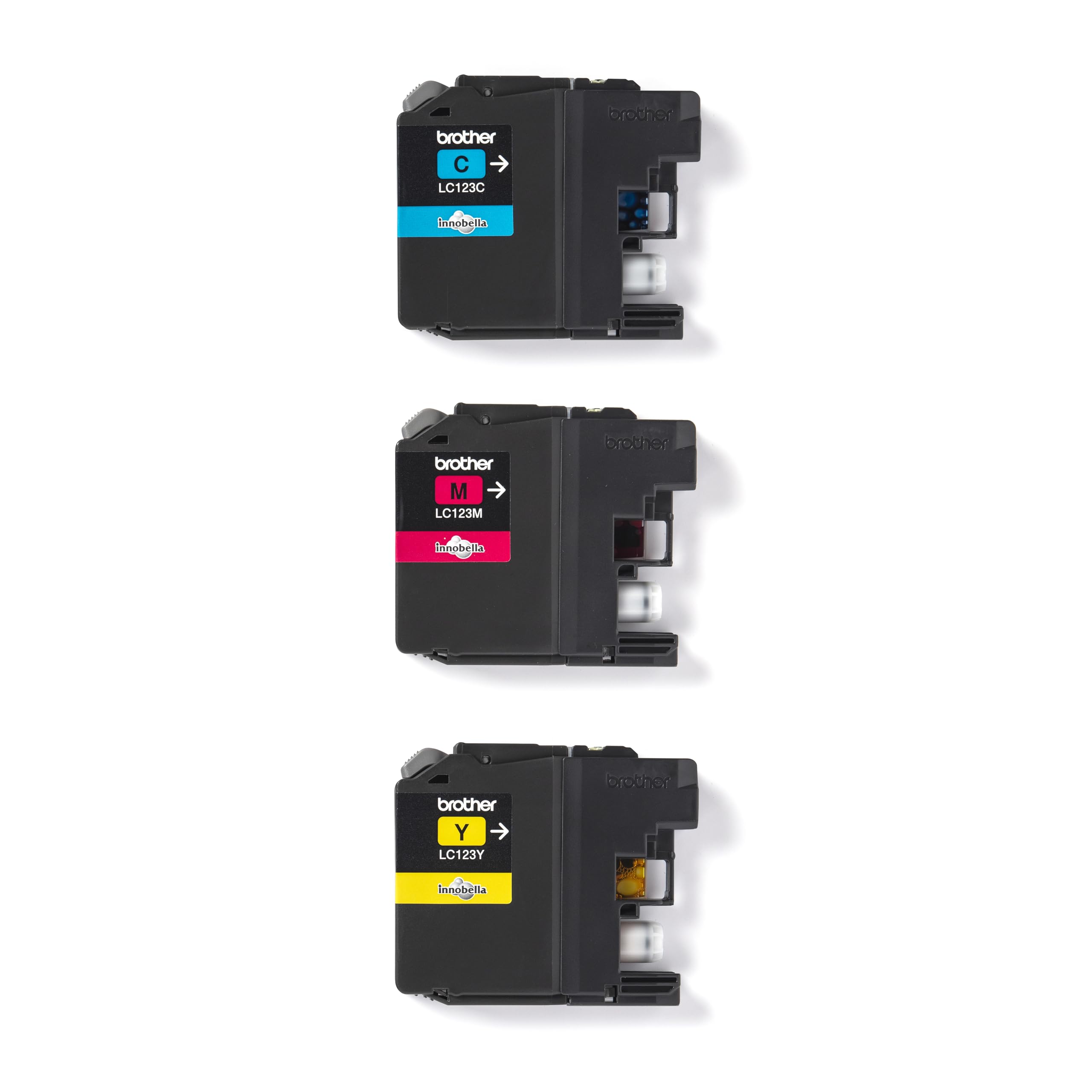 BROTHER LC-123 cartouche dencre cyan, magenta et jaune capacité standard 1-pack blister sans alarme