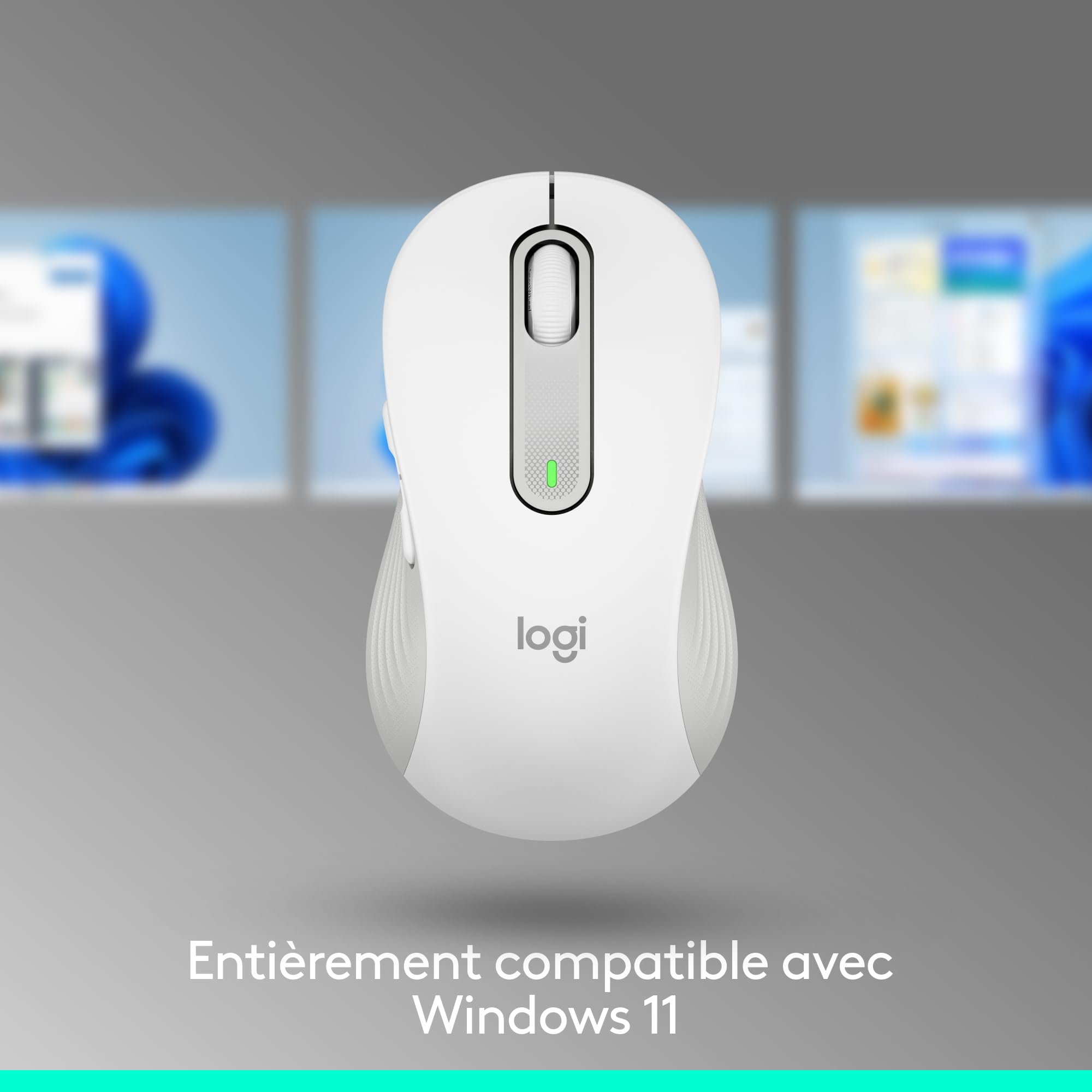 LOGITECH Signature M650 Mouse optical 5 buttons wireless Bluetooth 2.4 GHz Bolt USB receiver off-white
