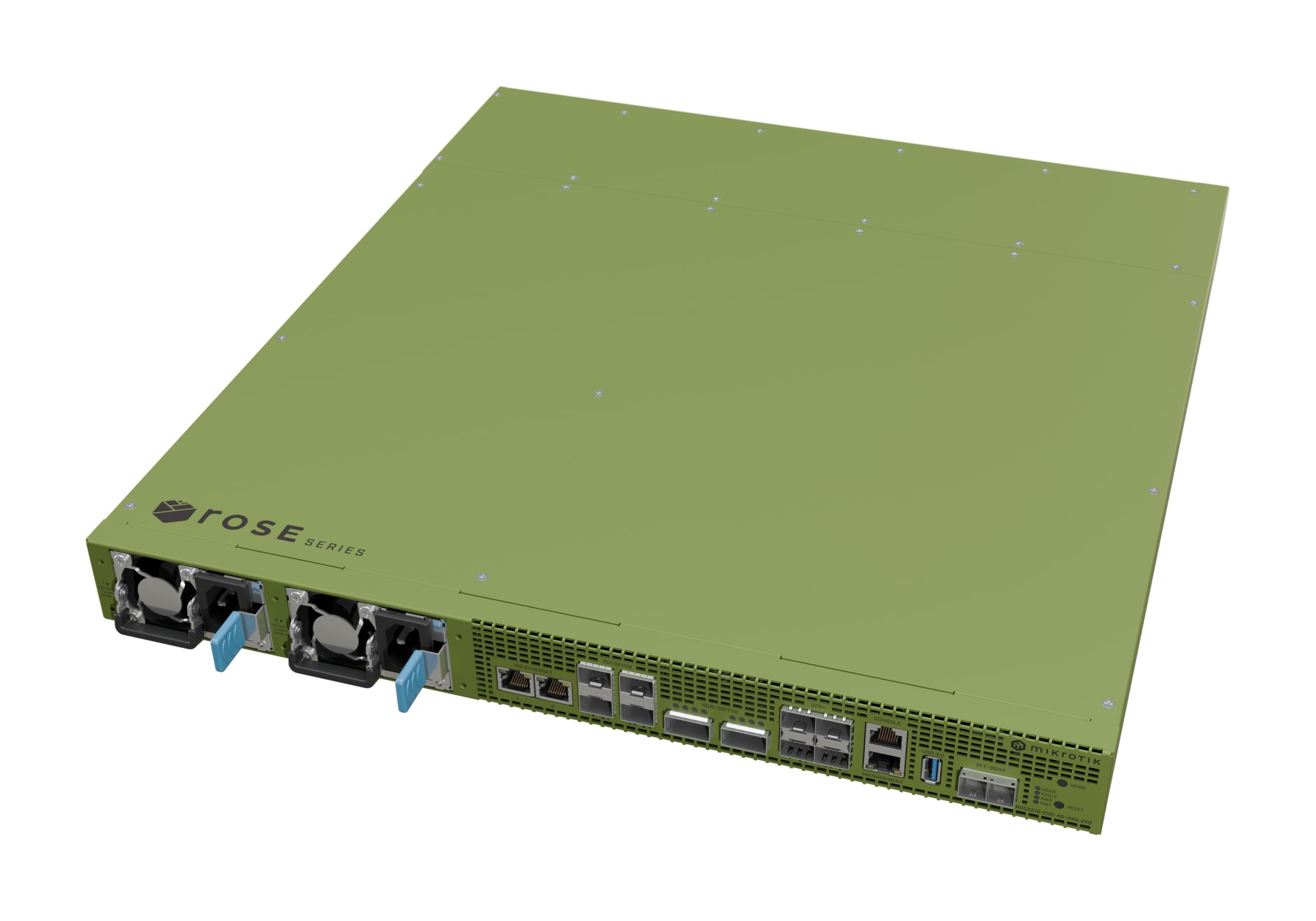 Mikrotik Data Server, 2x 100G QSFP28, 4x 25G SFP28, 4x SFP+, 2x 10GbE, 1x GbE, 2x M.2 SATA, 20x PCI-e, 2x USB, ROSv7, L6