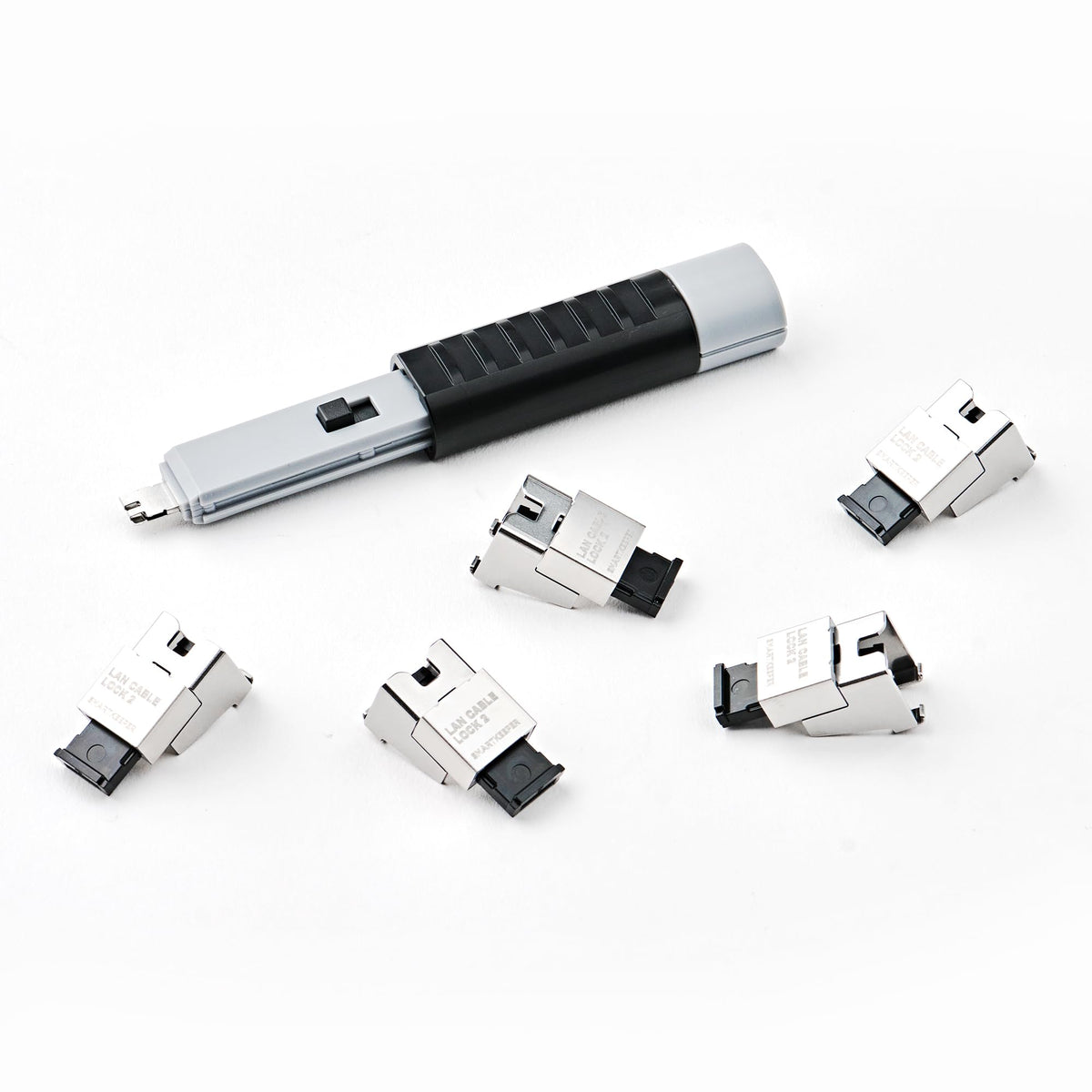 SMARTKEEPER / 5x Bloqueurs Cordon RJ45 1x Clé Basic Fuschia