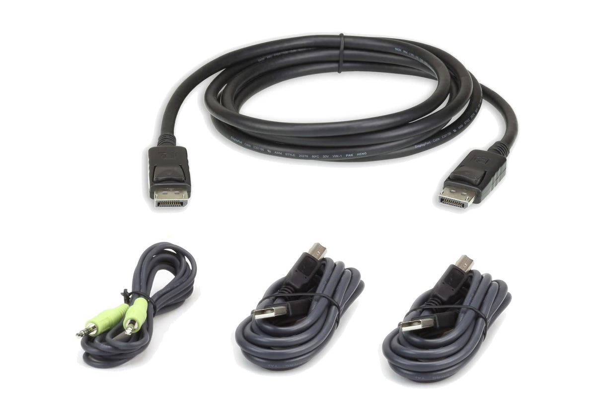 ATEN 2L-7D03UDPX4 câble kvm Noir