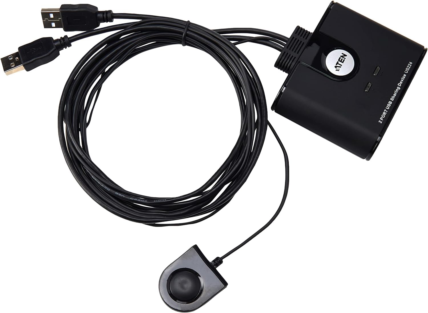 ATEN US224 commutateur écran, clavier et souris Noir
