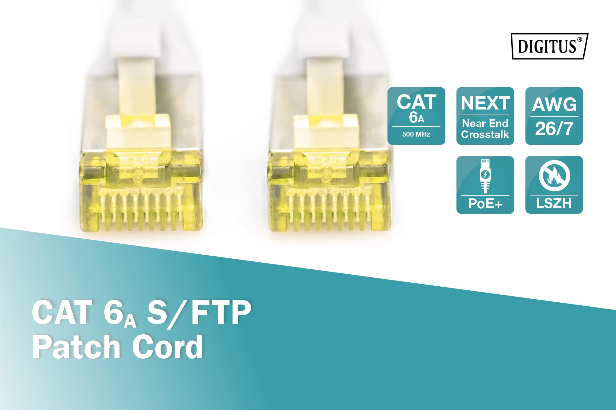 Digitus DK-1644-A-0025 câble de réseau Gris 0,25 m Cat6a S/FTP (S-STP)