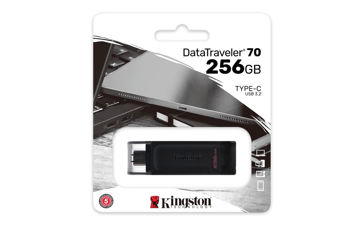 KINGSTON 256Go DataTraveler 70 USB-C 3.2 Gen 1